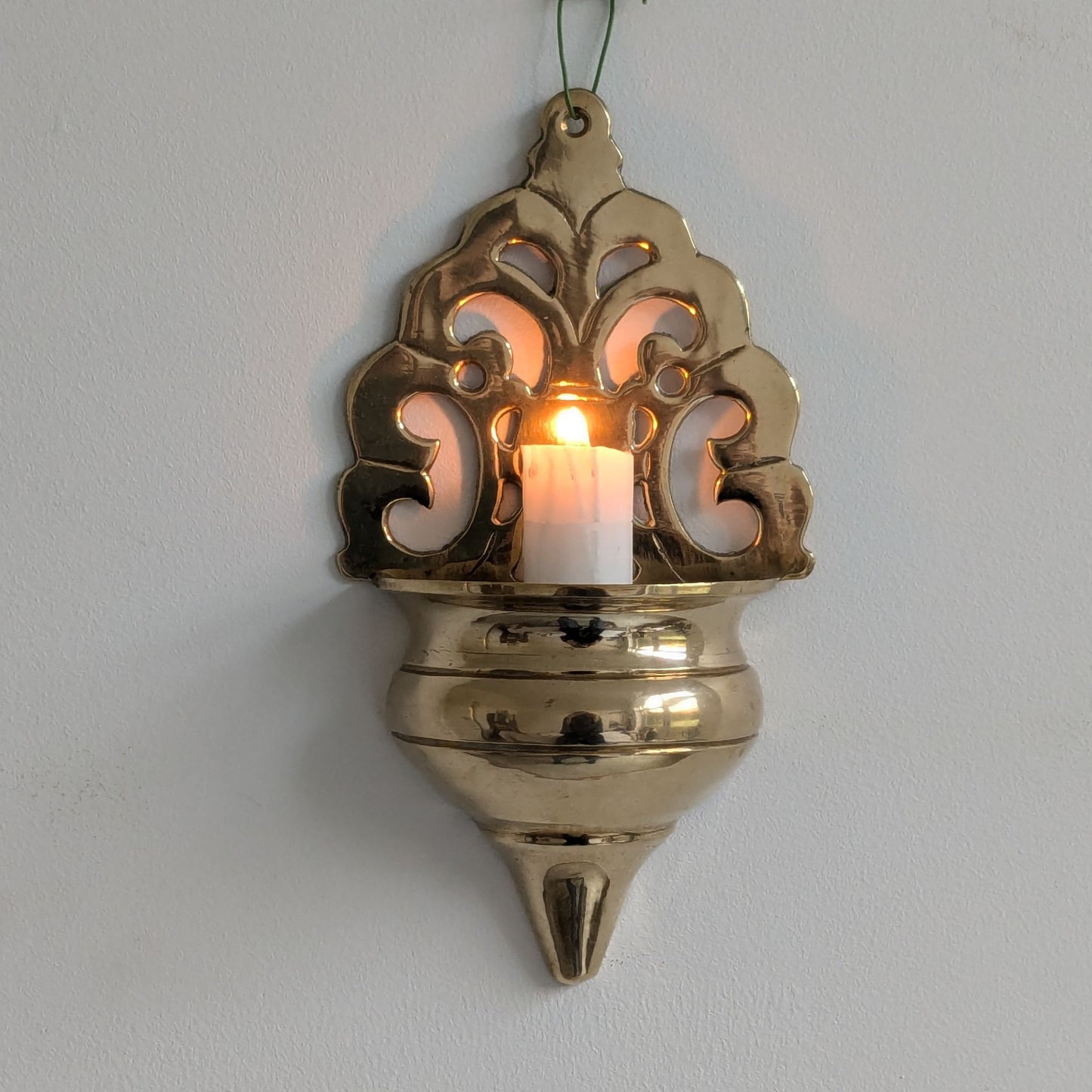 Ornate Brass Wall Pocket