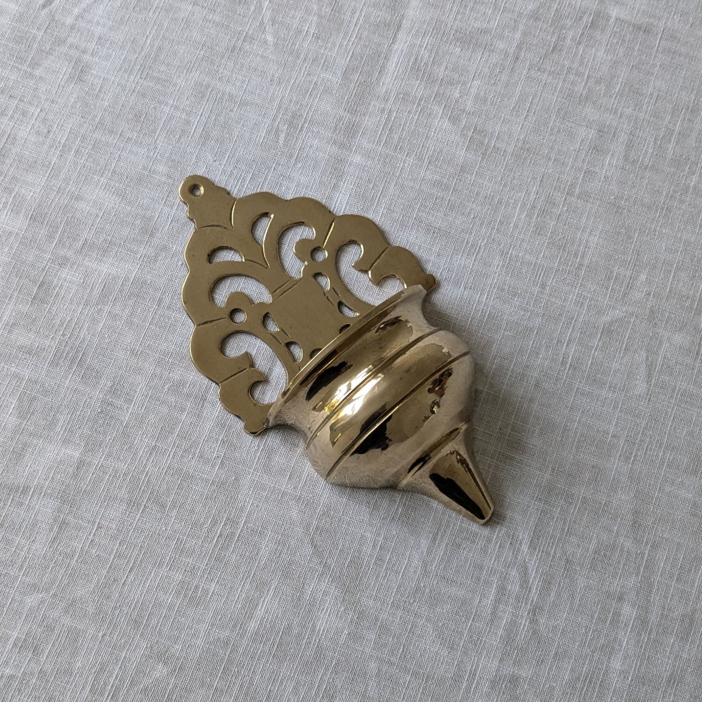 Ornate Brass Wall Pocket