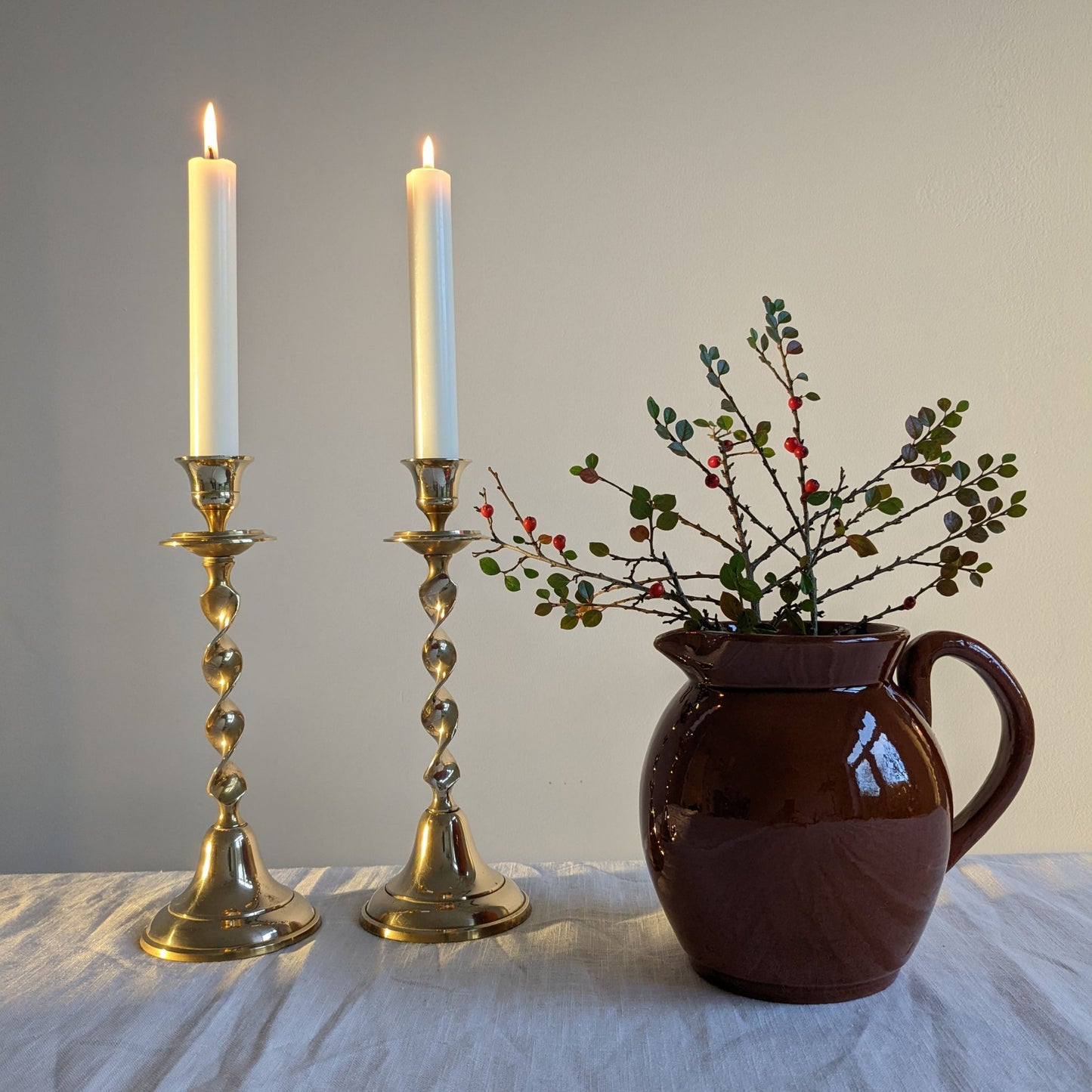 Ribbon Twist Candlesticks