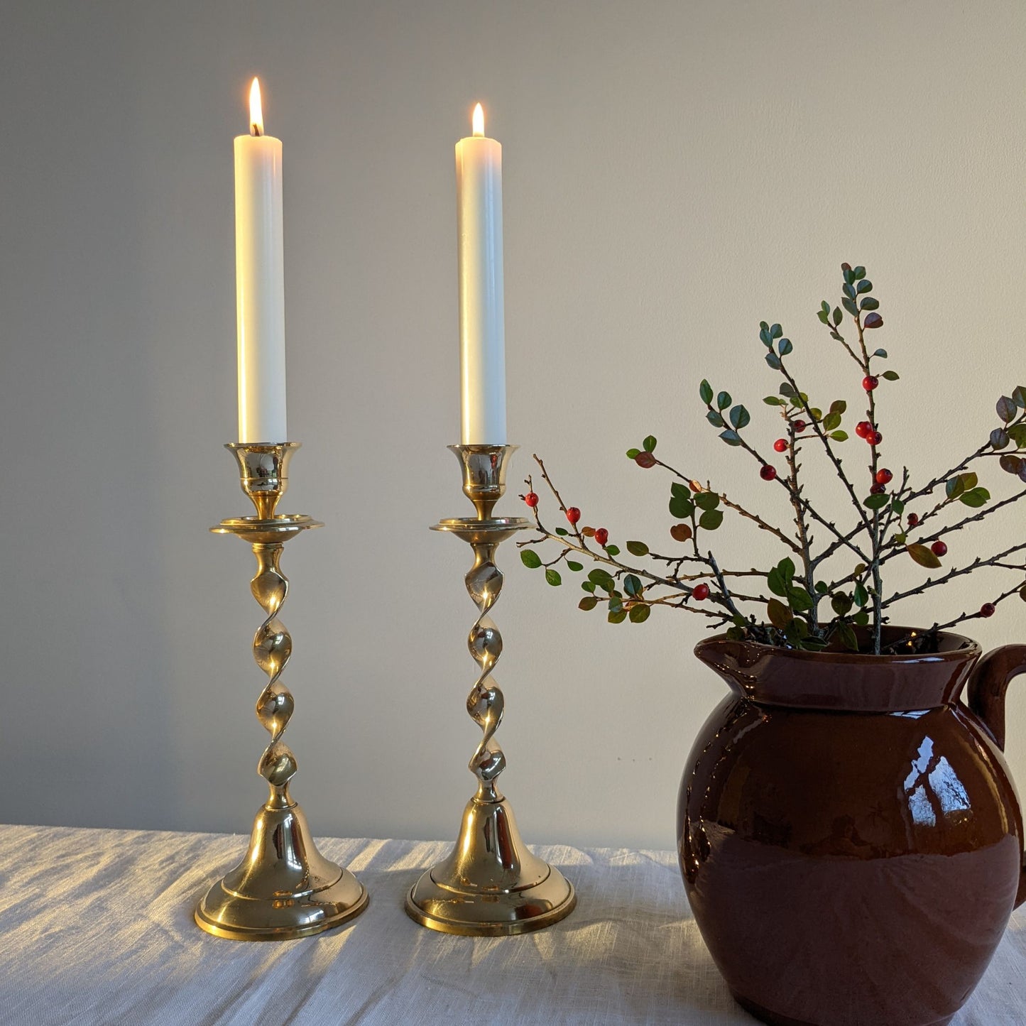 Ribbon Twist Candlesticks