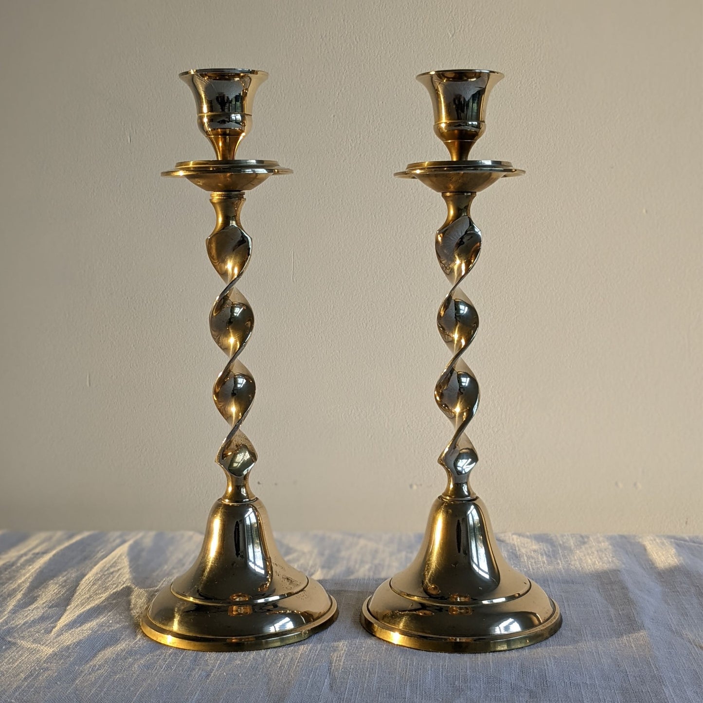 Ribbon Twist Candlesticks