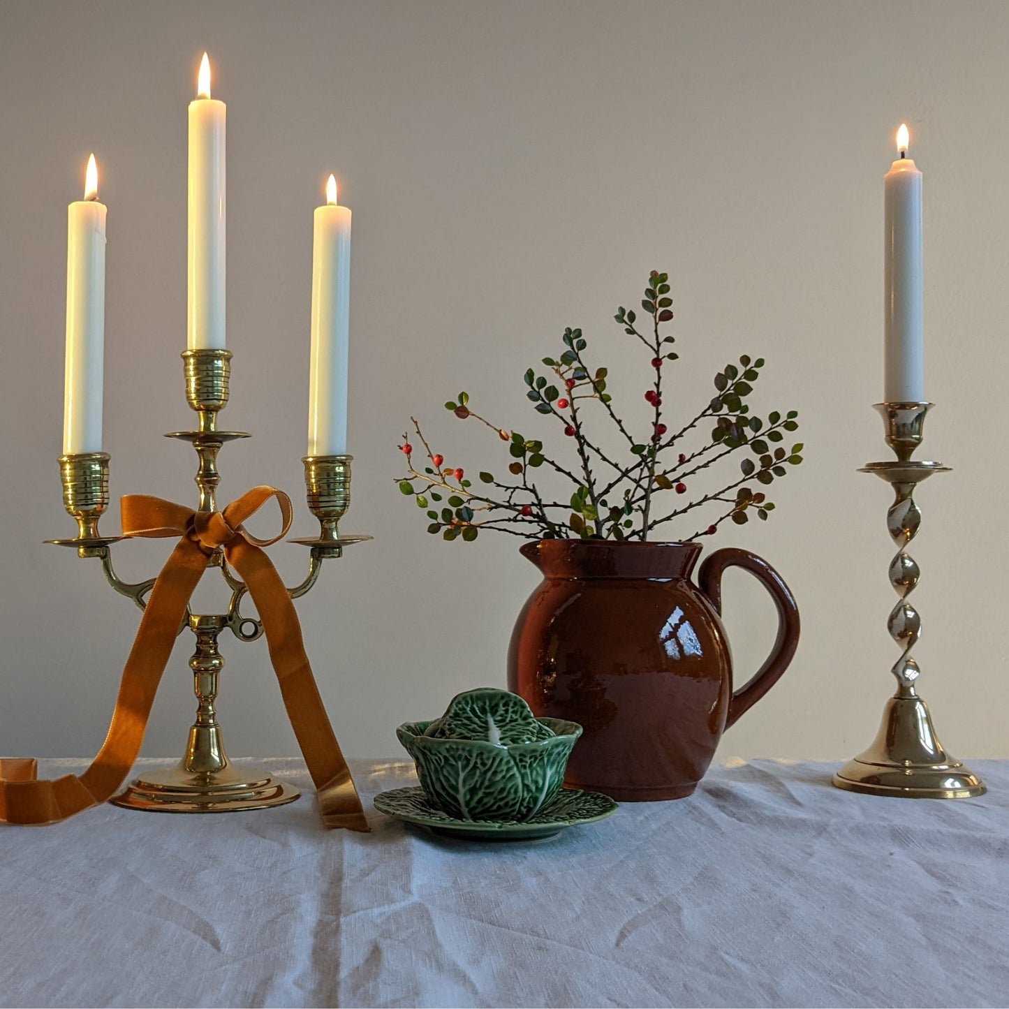 Ribbon Twist Candlesticks