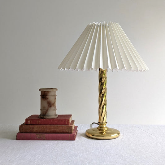 Brass Twist Stem Lamp