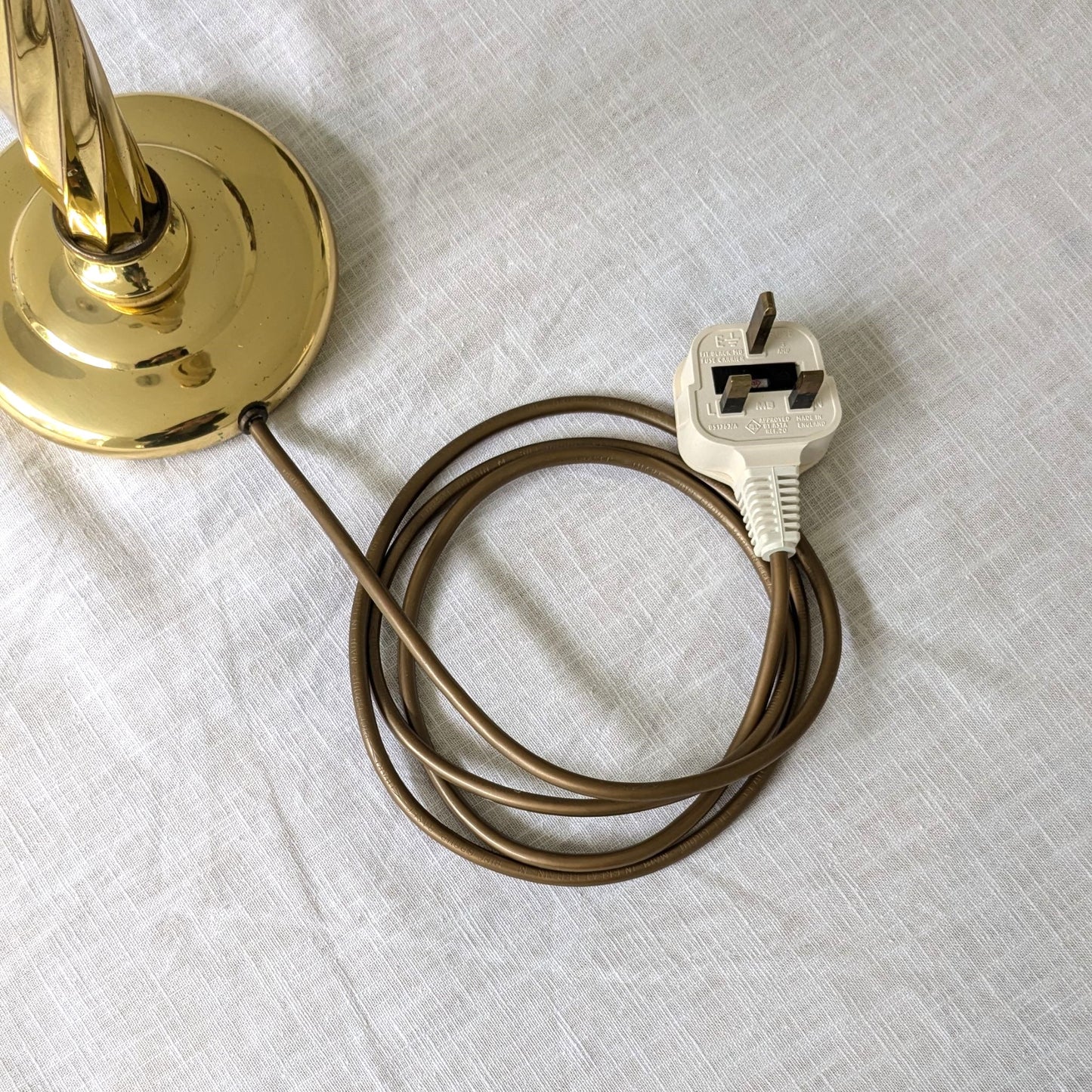 Brass Twist Stem Lamp