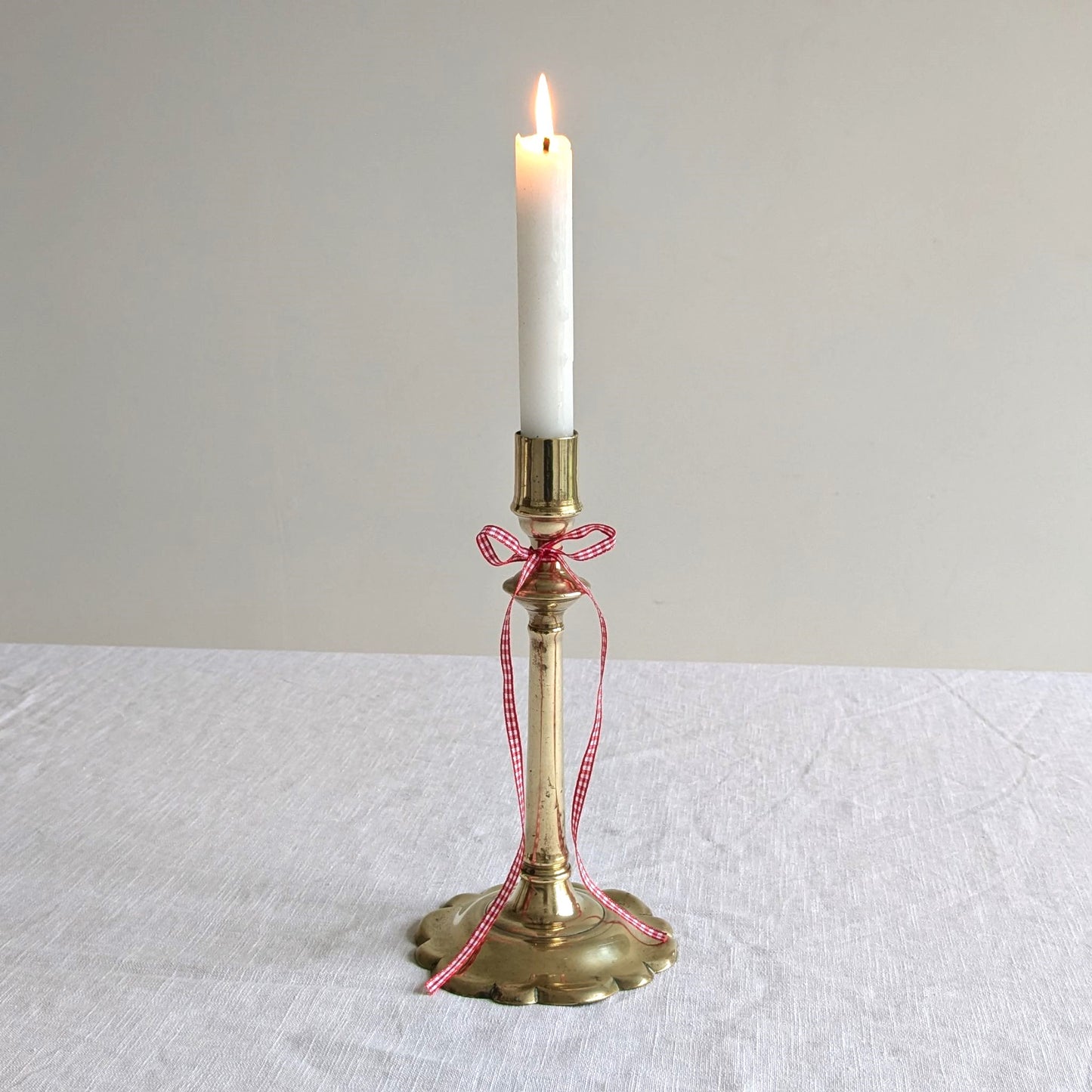 Antique Wavy Base Candlestick