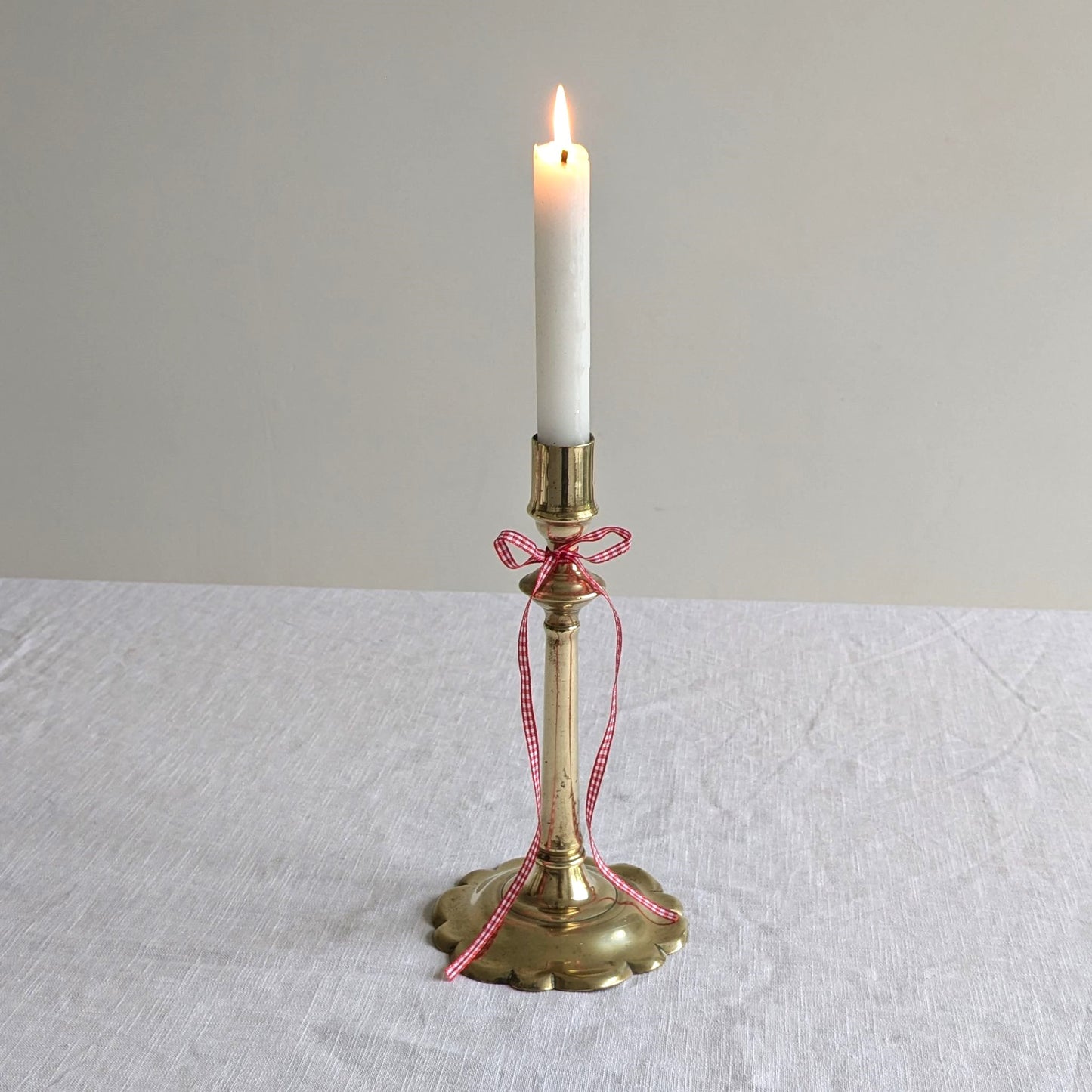 Antique Wavy Base Candlestick