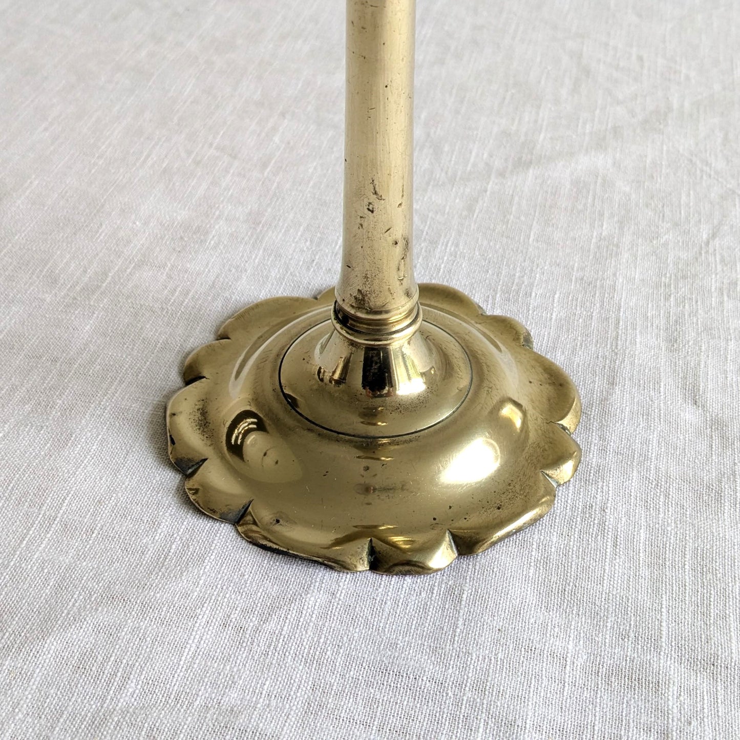 Antique Wavy Base Candlestick