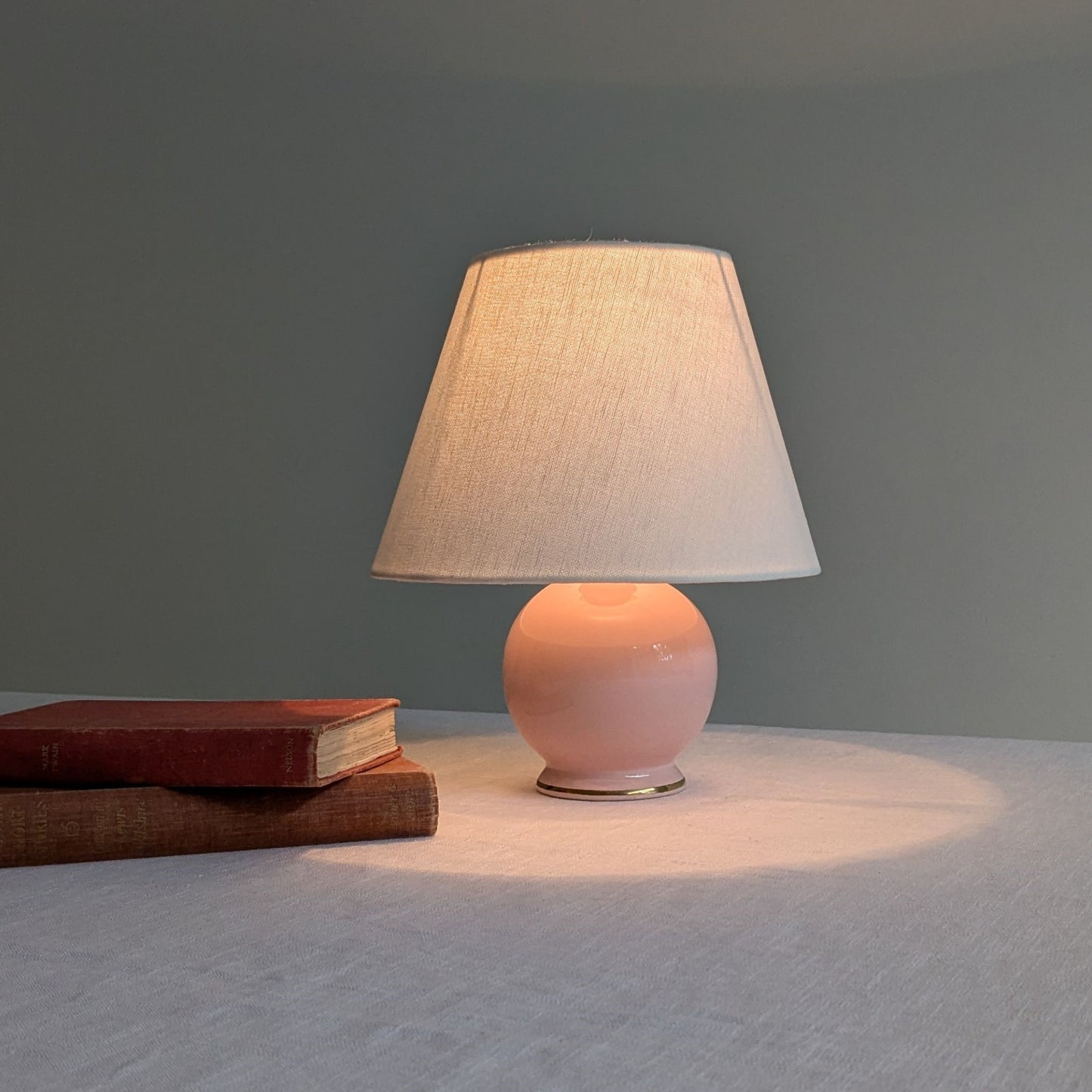 1980s Pink Ceramic Lamp