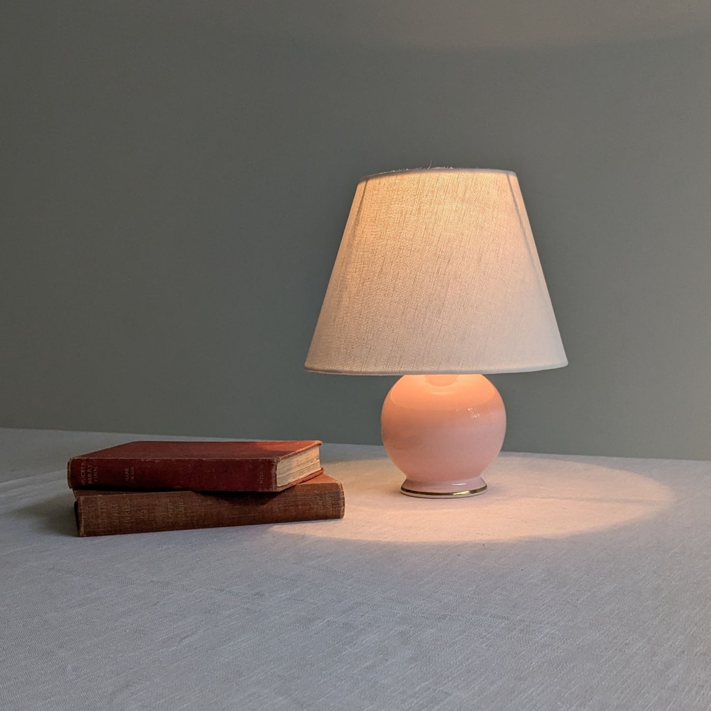 1980s Pink Ceramic Lamp