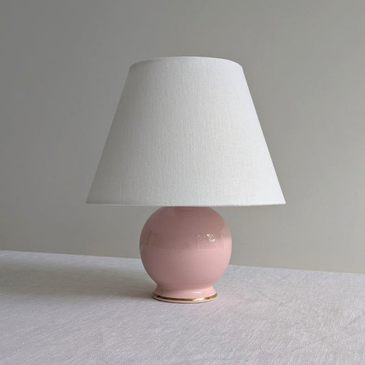 1980s Pink Ceramic Lamp