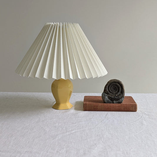 1980s Yellow Ceramic Lamp