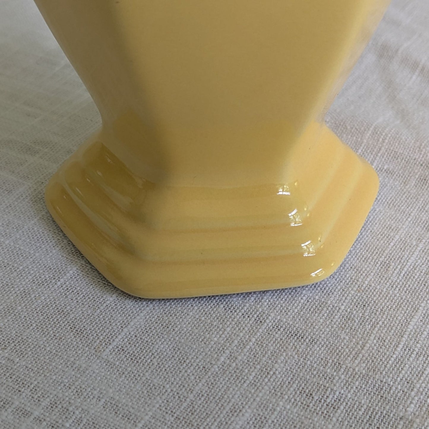 1980s Yellow Ceramic Lamp