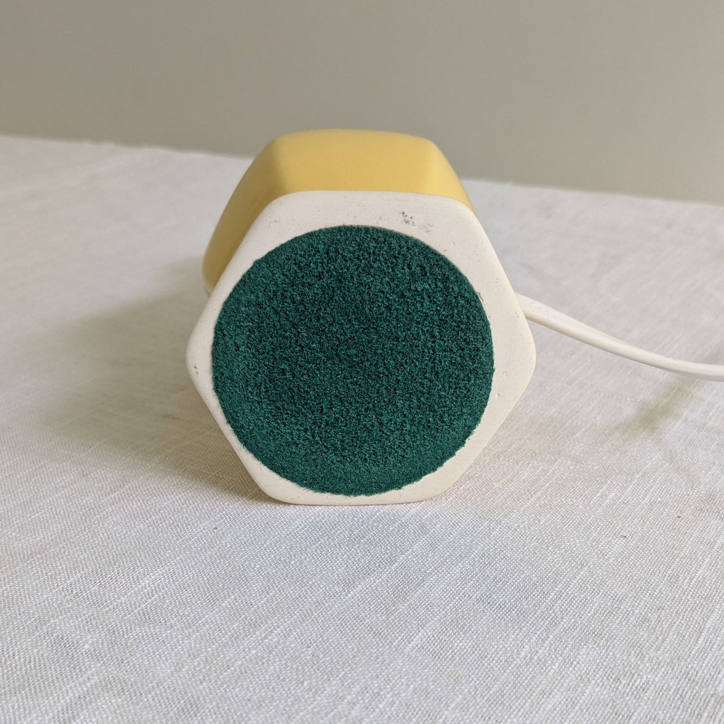 1980s Yellow Ceramic Lamp