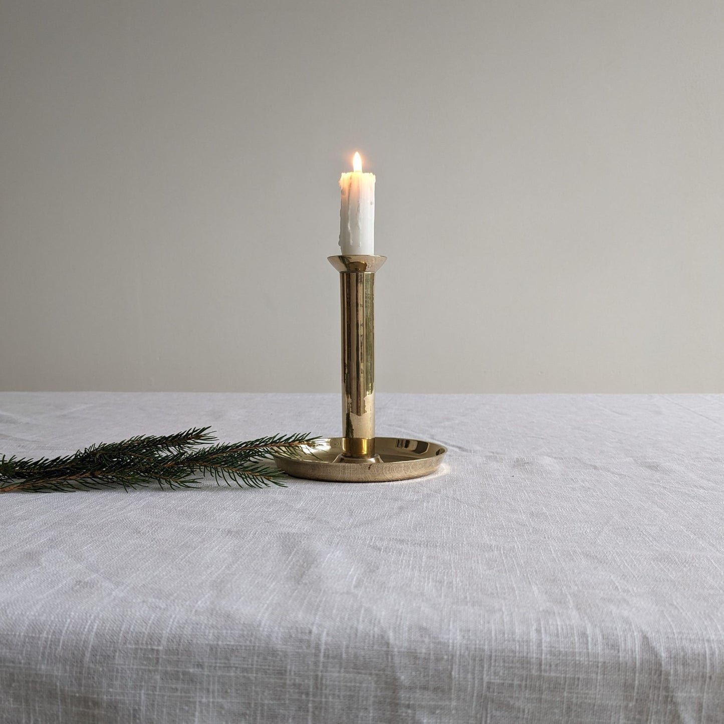 Circular Brass Candlestick