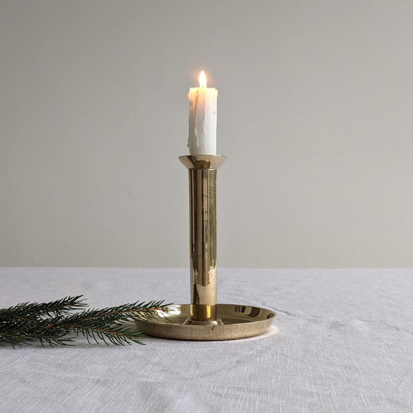 Circular Brass Candlestick