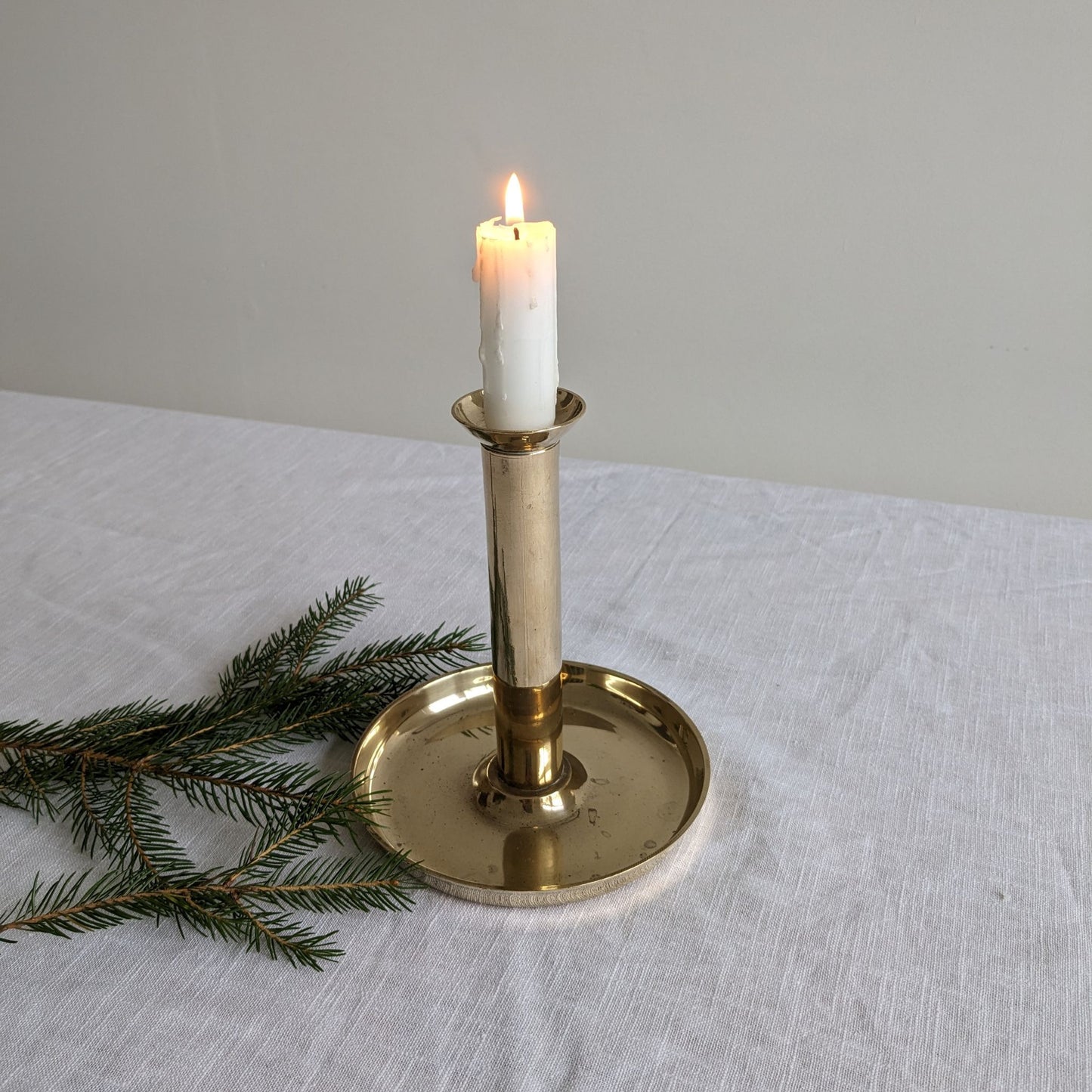 Circular Brass Candlestick