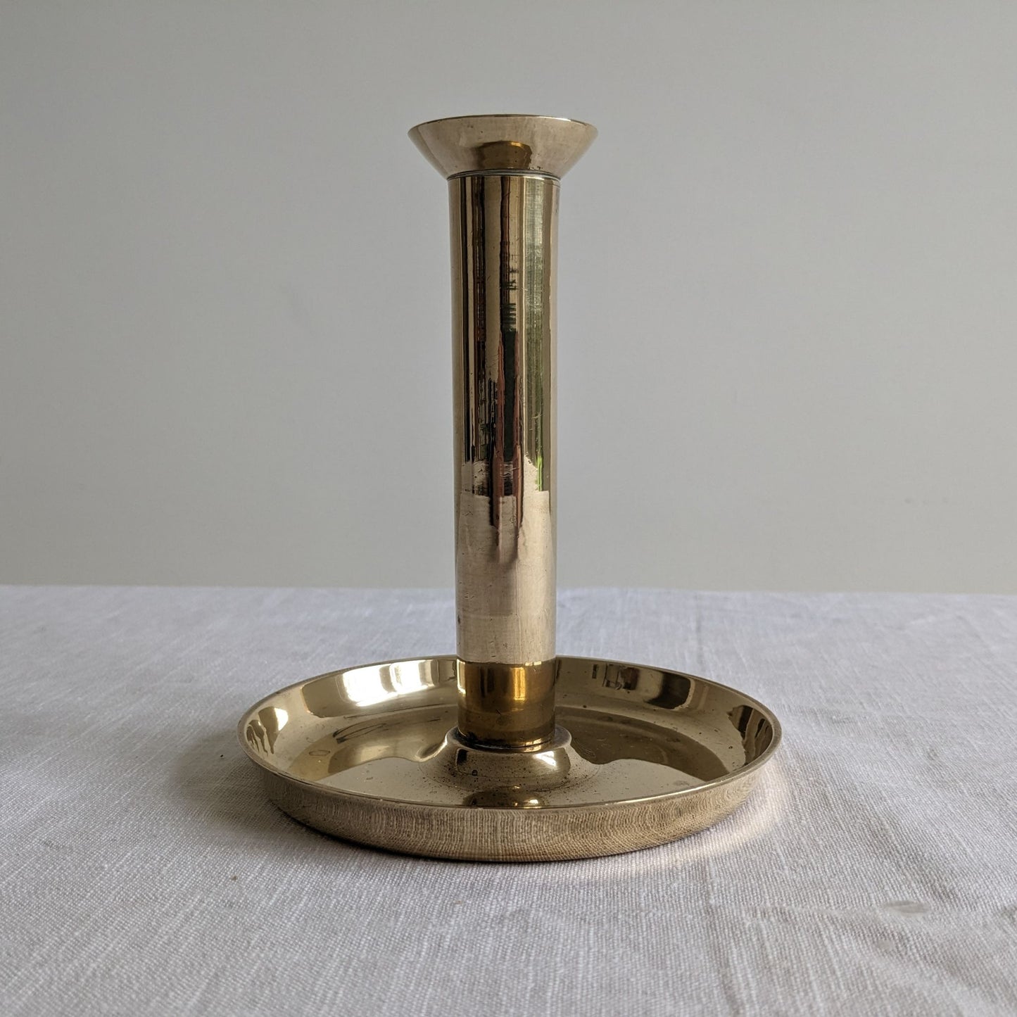 Circular Brass Candlestick