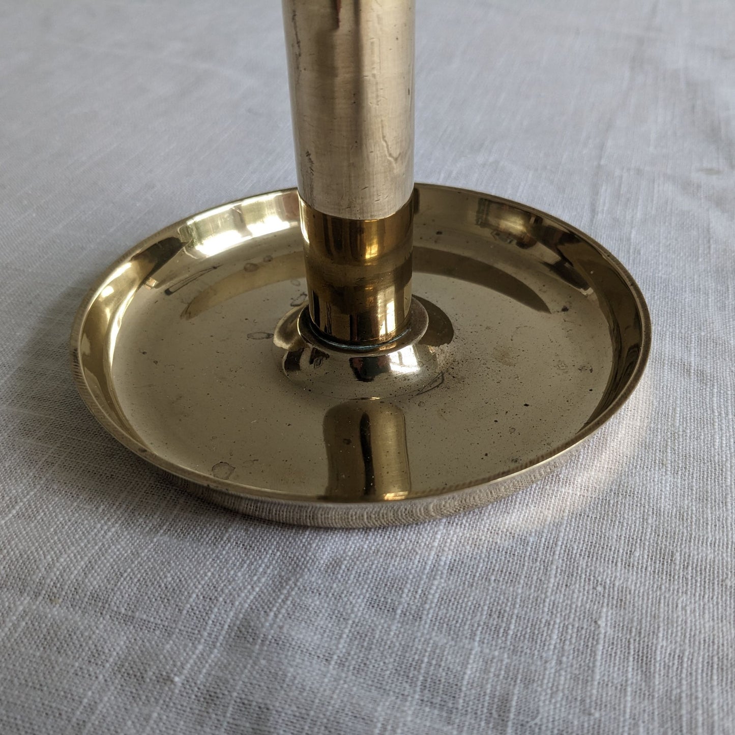 Circular Brass Candlestick