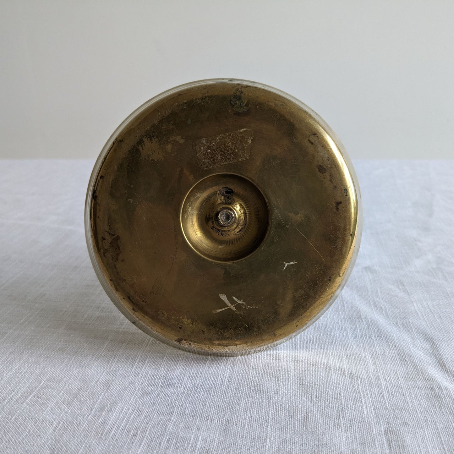 Circular Brass Candlestick