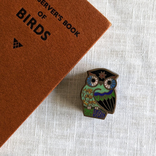 Owl Cloisonne Box