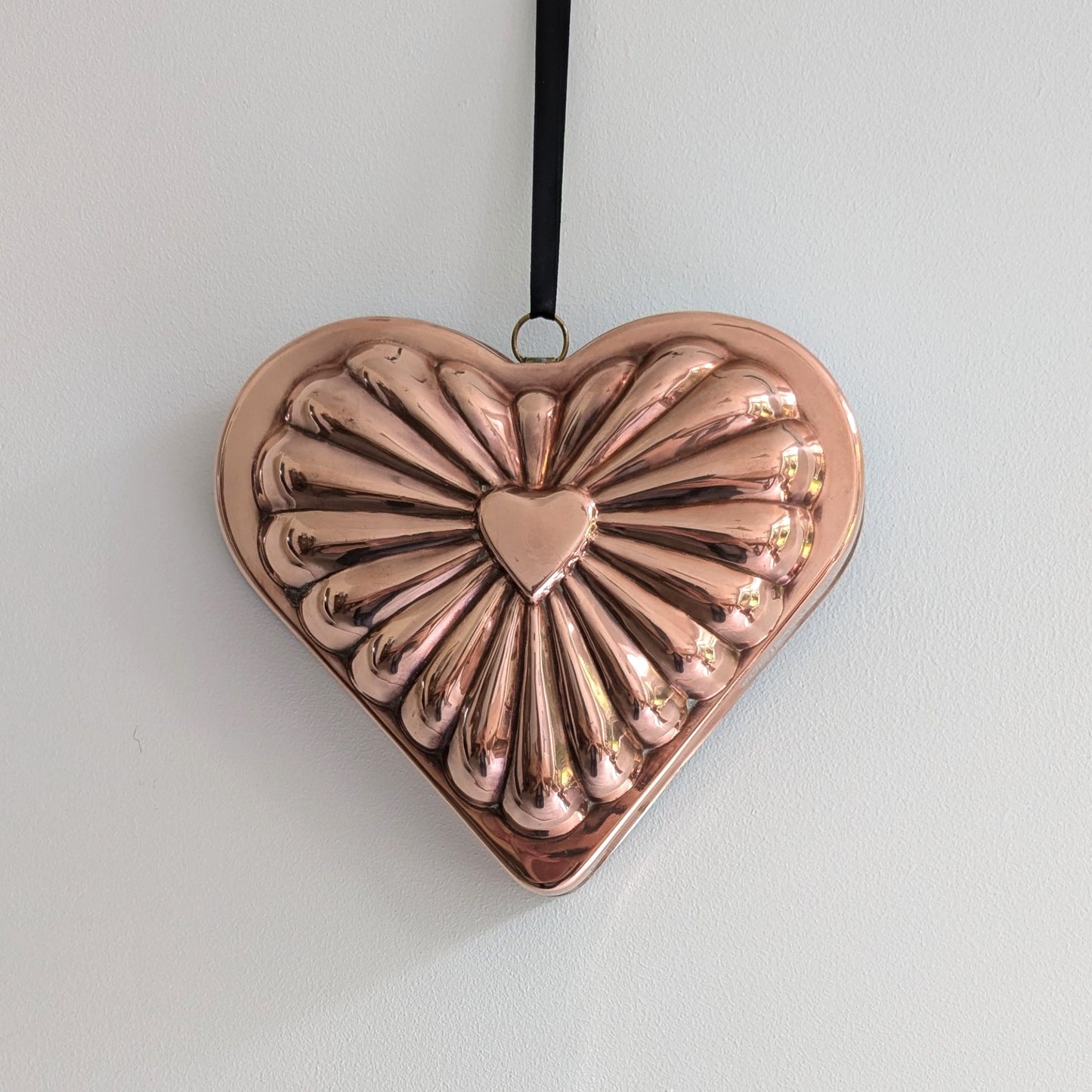 Copper Heart Jelly Mould