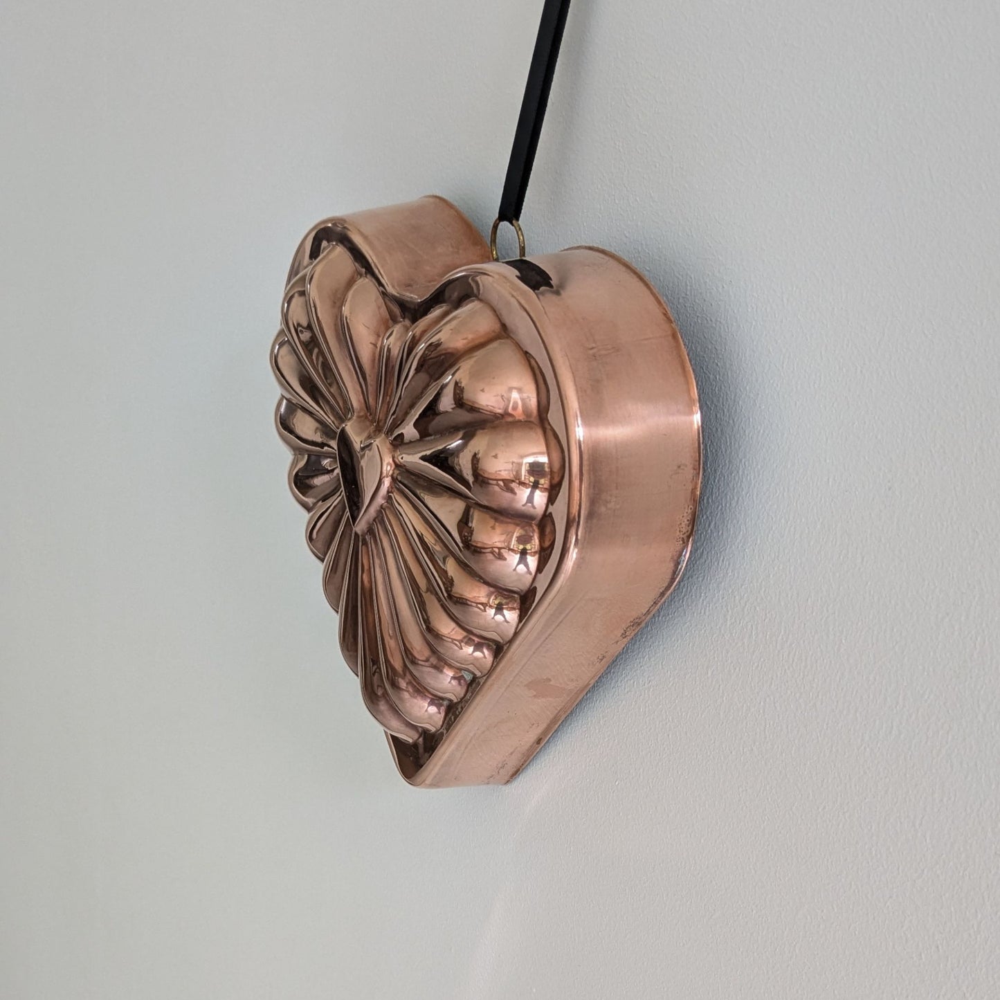 Copper Heart Jelly Mould