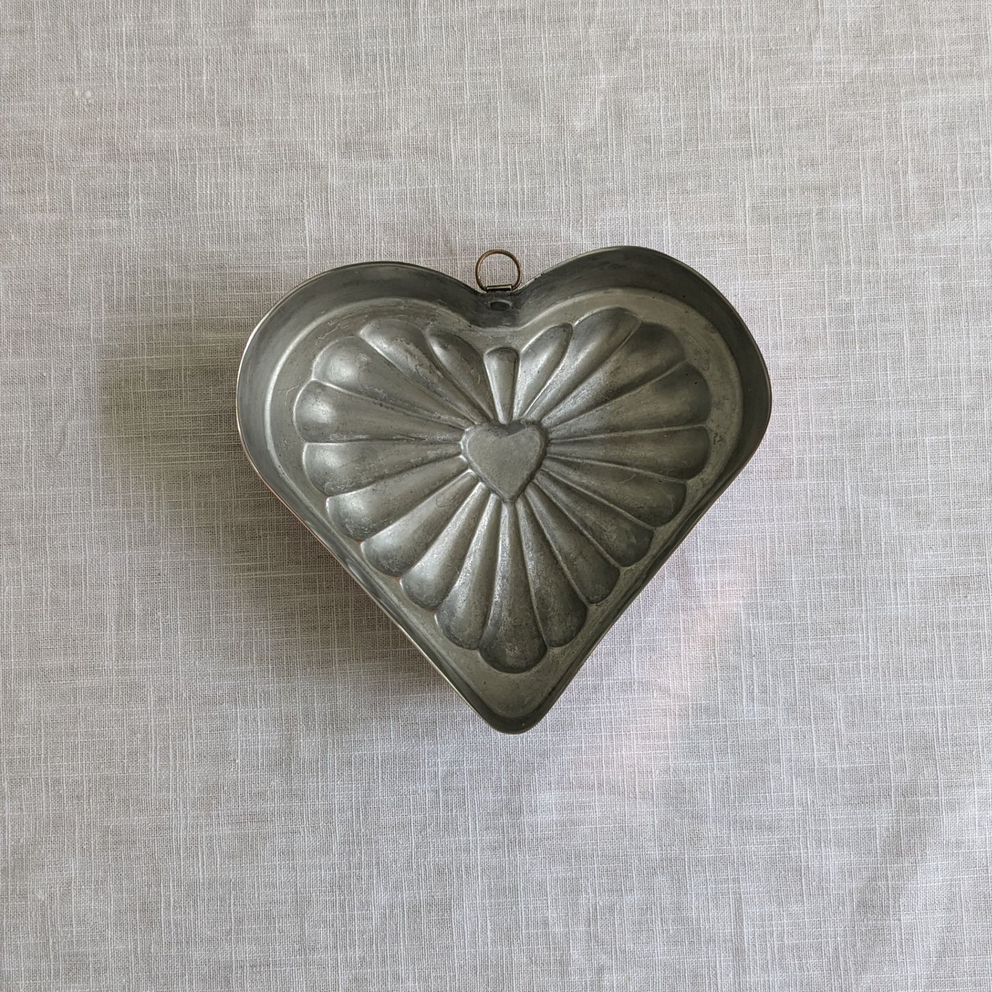 Copper Heart Jelly Mould