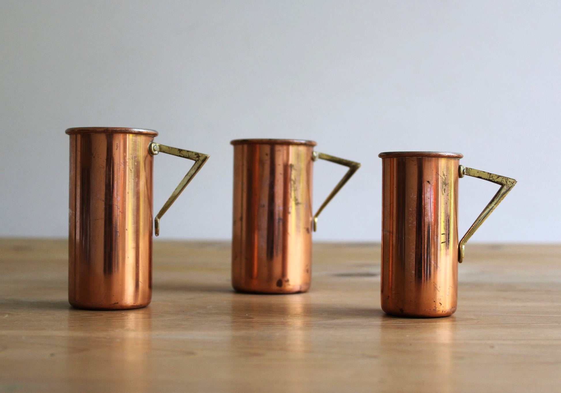 Vintage English Copper & Brass Measuring Cups – Tiger & Iris