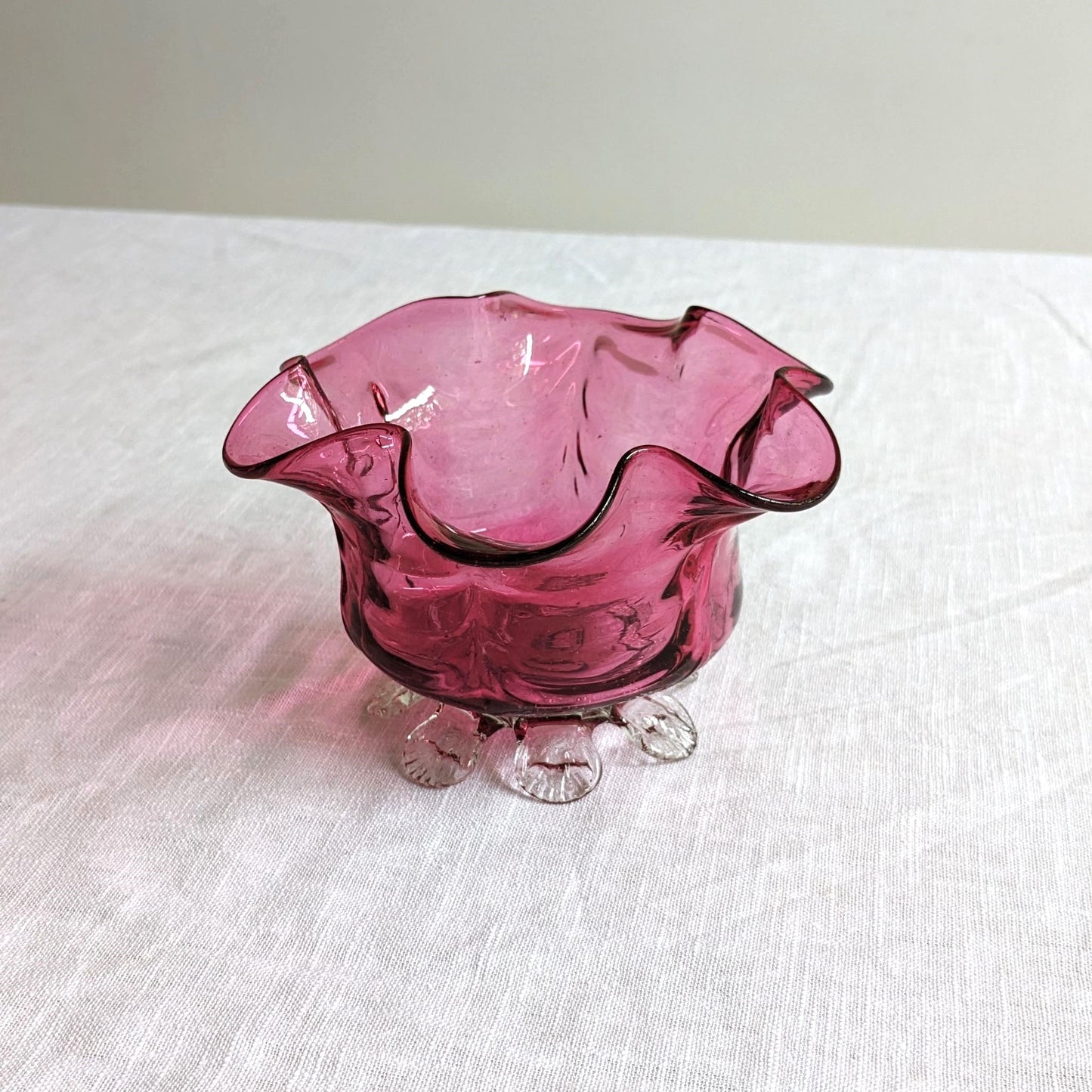 Antique Cranberry Bowl