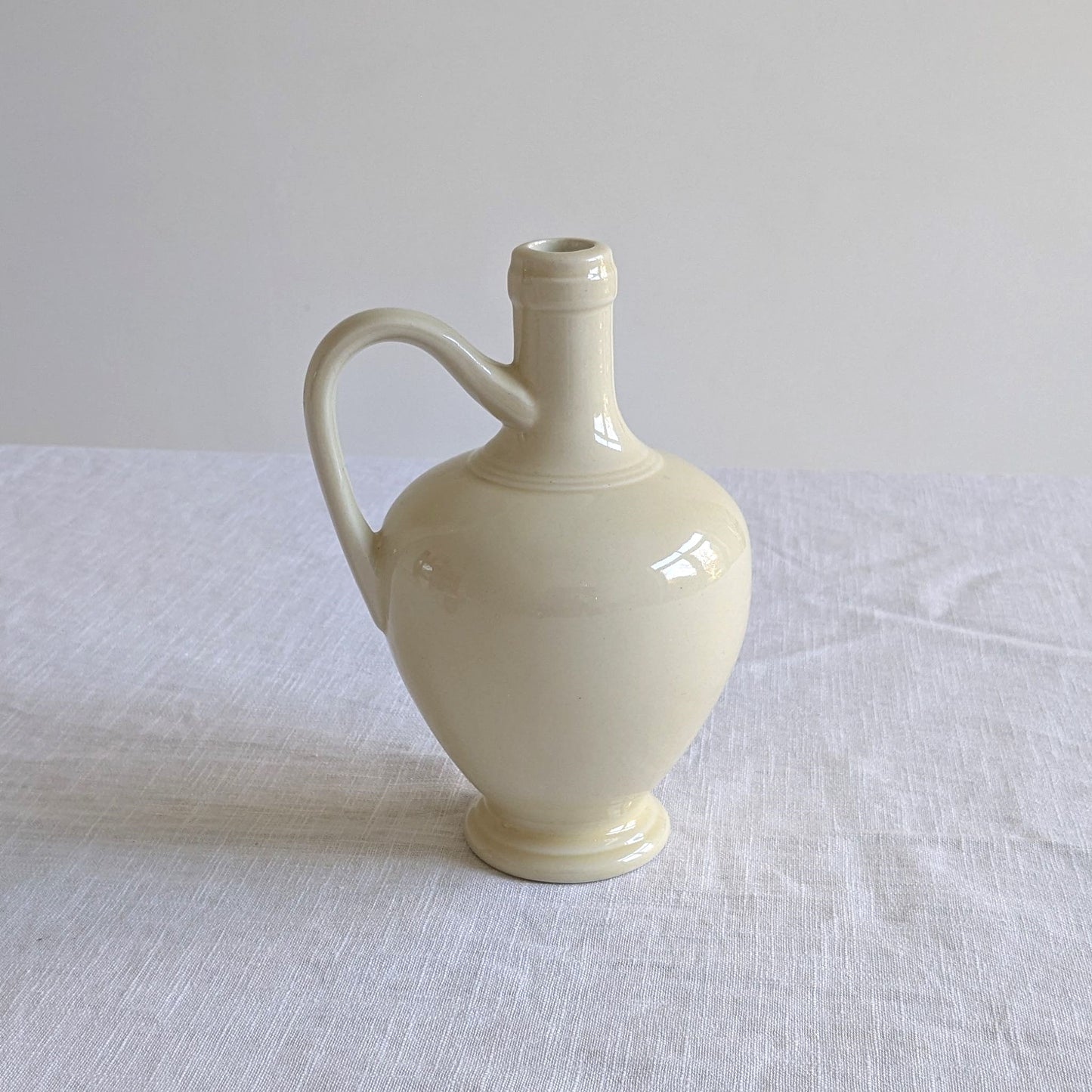 Cream Ceramic Flagon