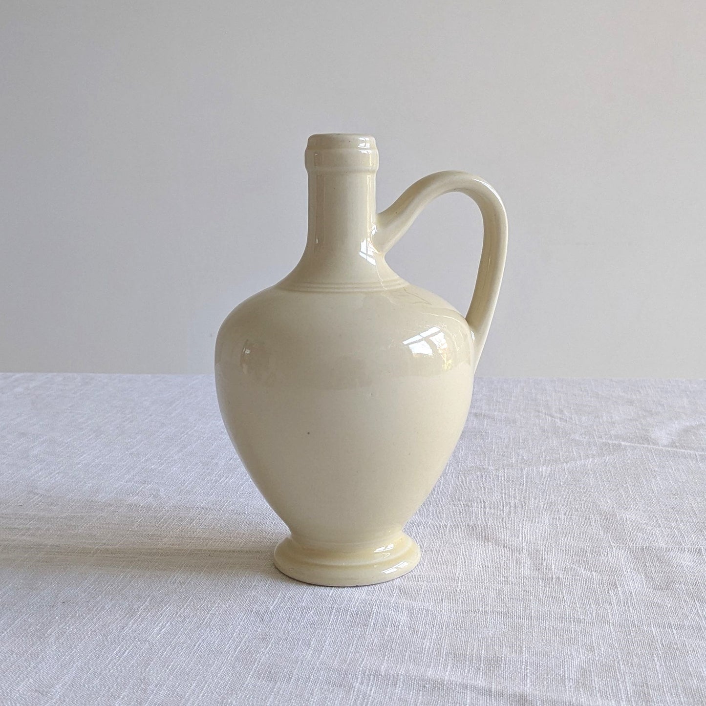 Cream Ceramic Flagon