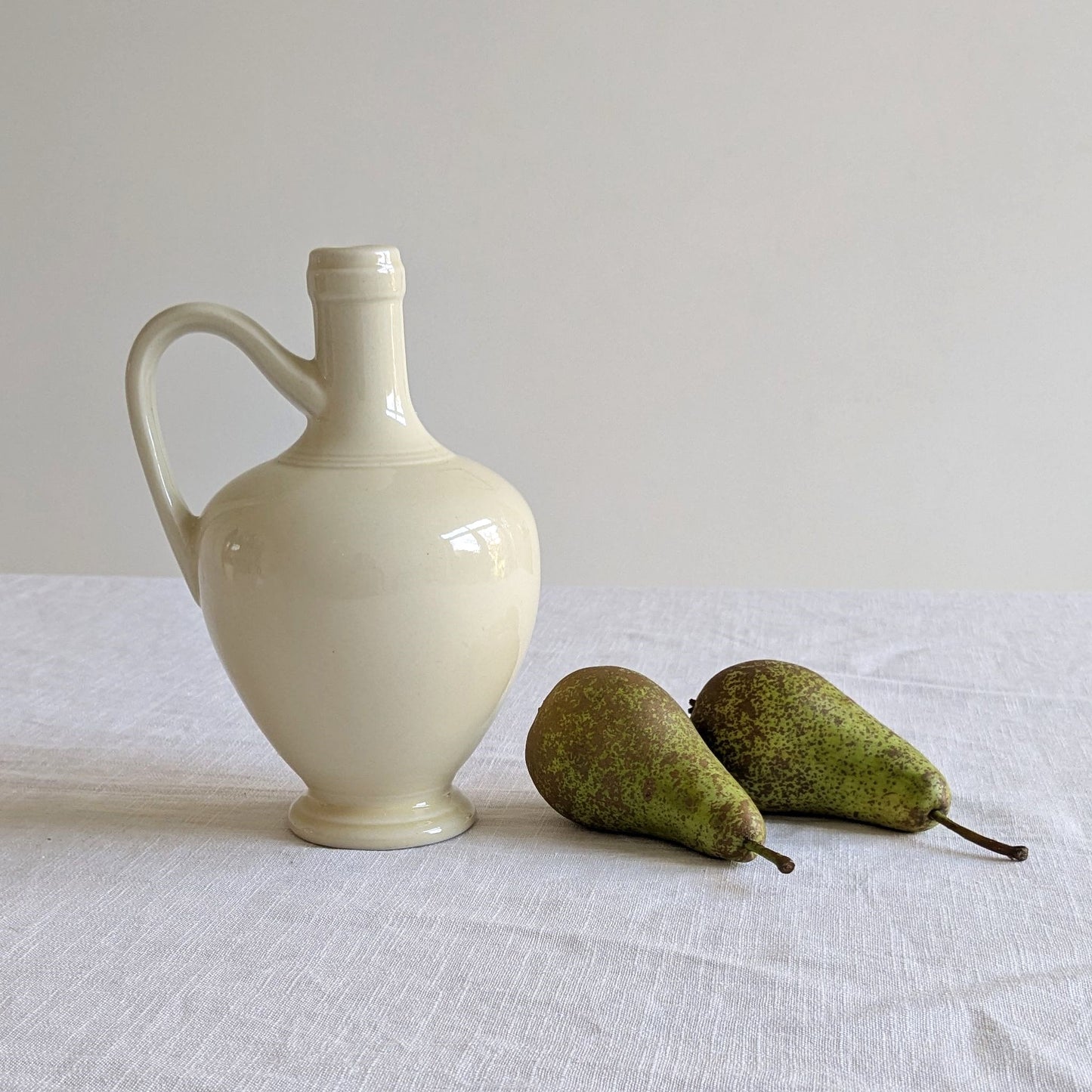 Cream Ceramic Flagon