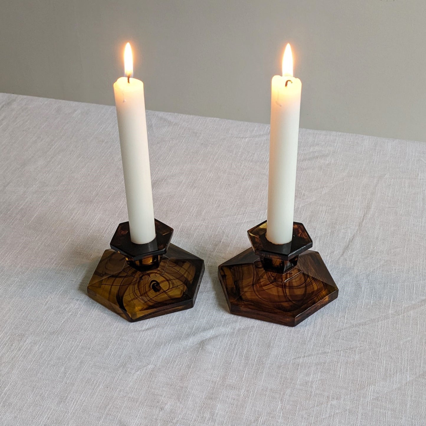 Cloud Glass Candle Holders