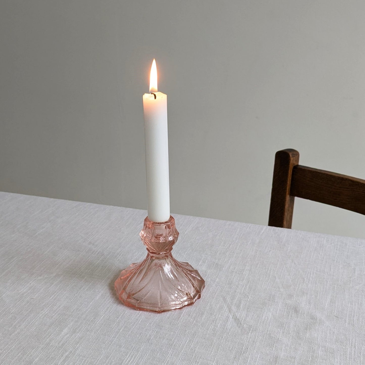 Pink Deco Candle Holder