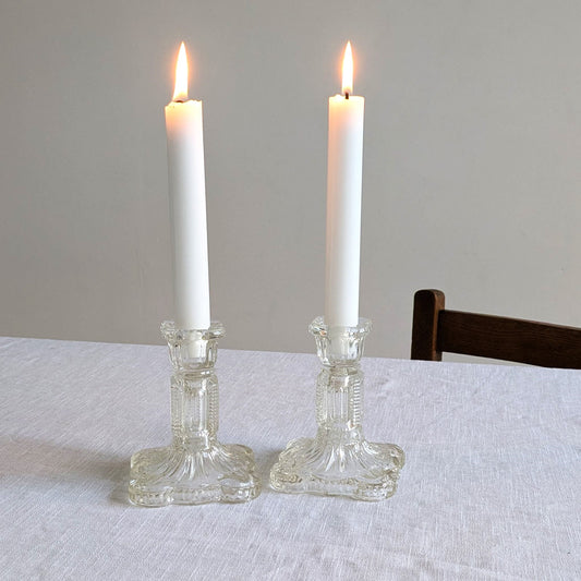 Scalloped Base Candlesticks