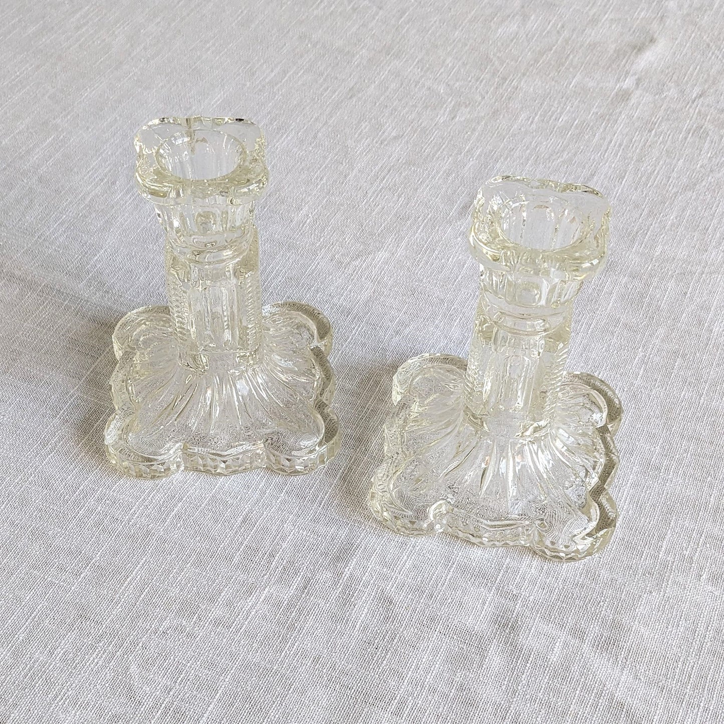 Scalloped Base Candlesticks