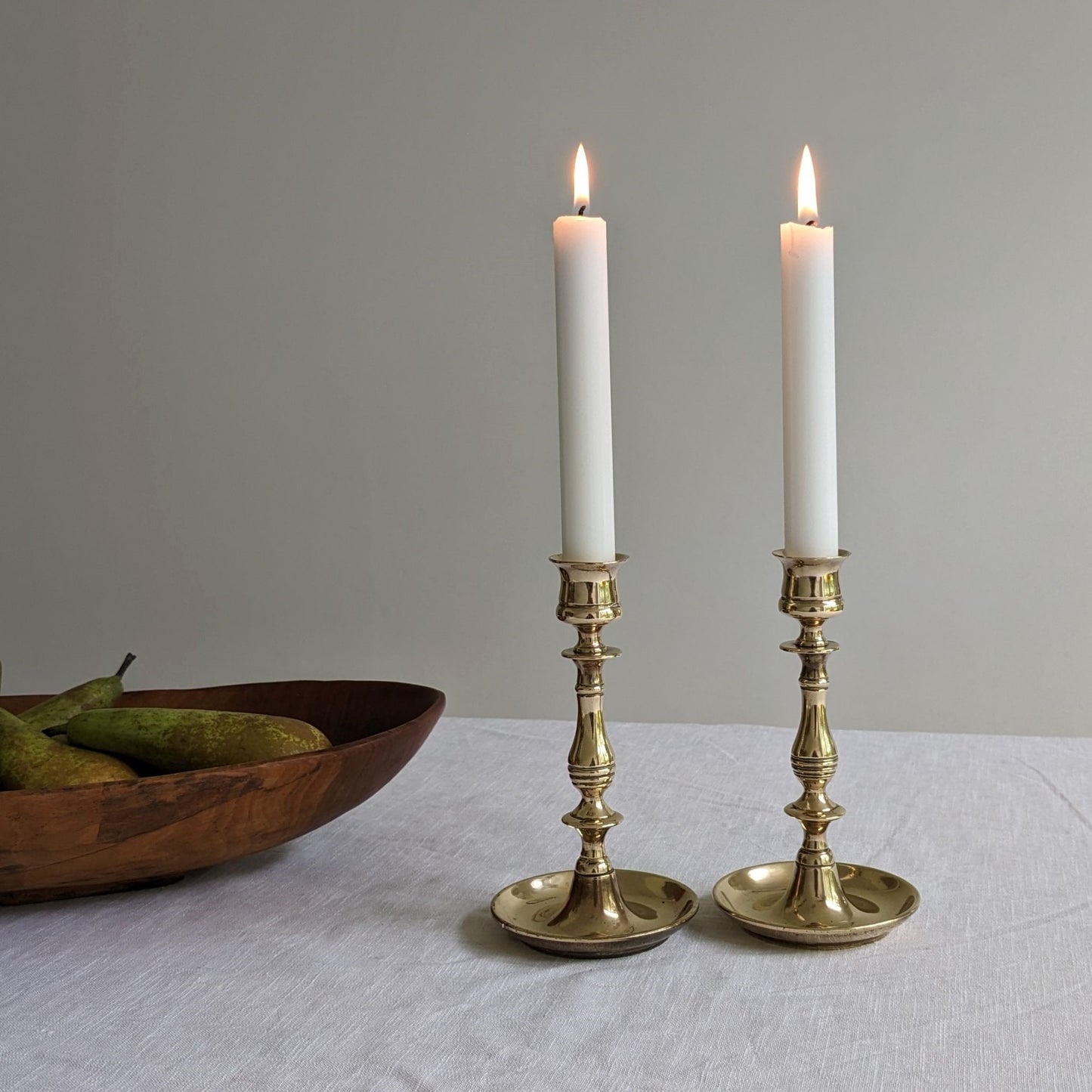 English Brass Candlesticks