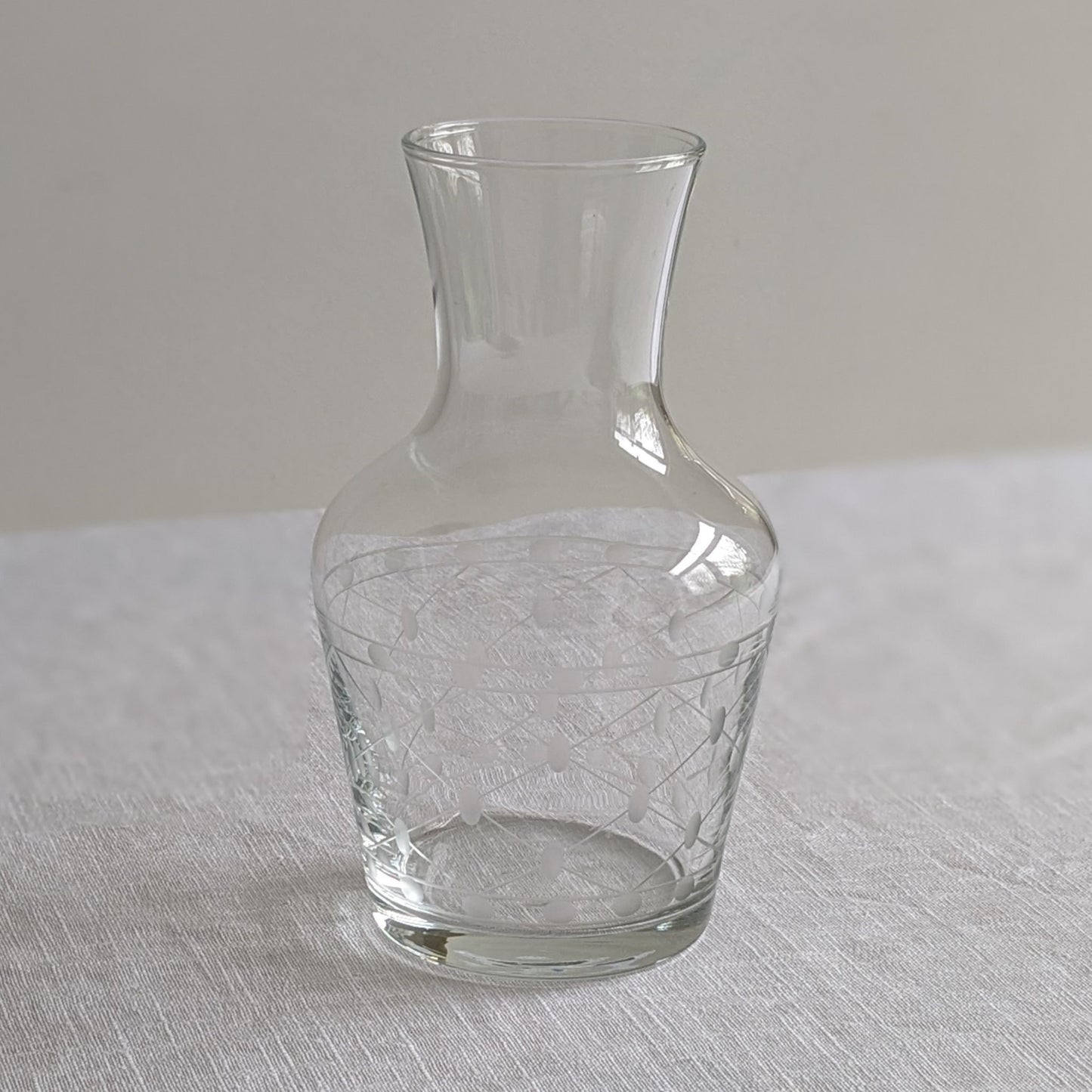 Etched Glass Carafe