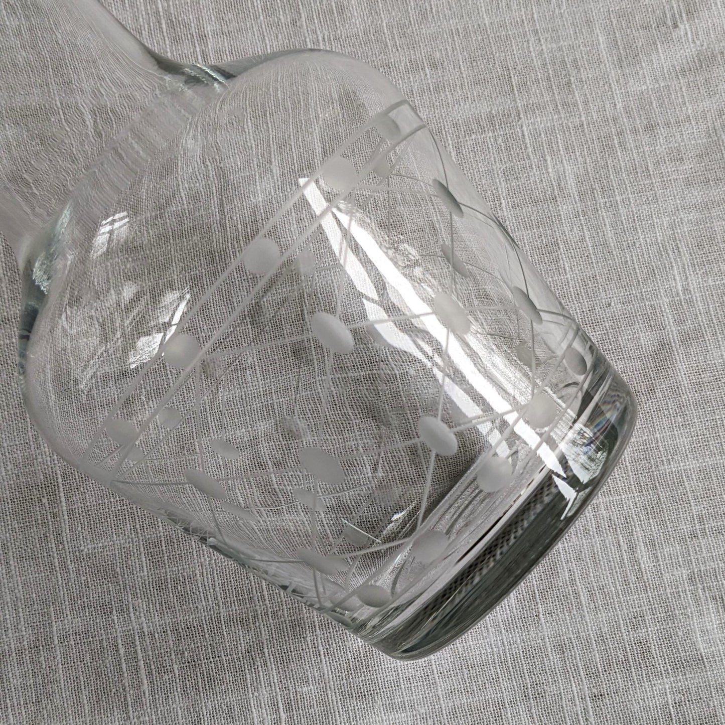 Etched Glass Carafe