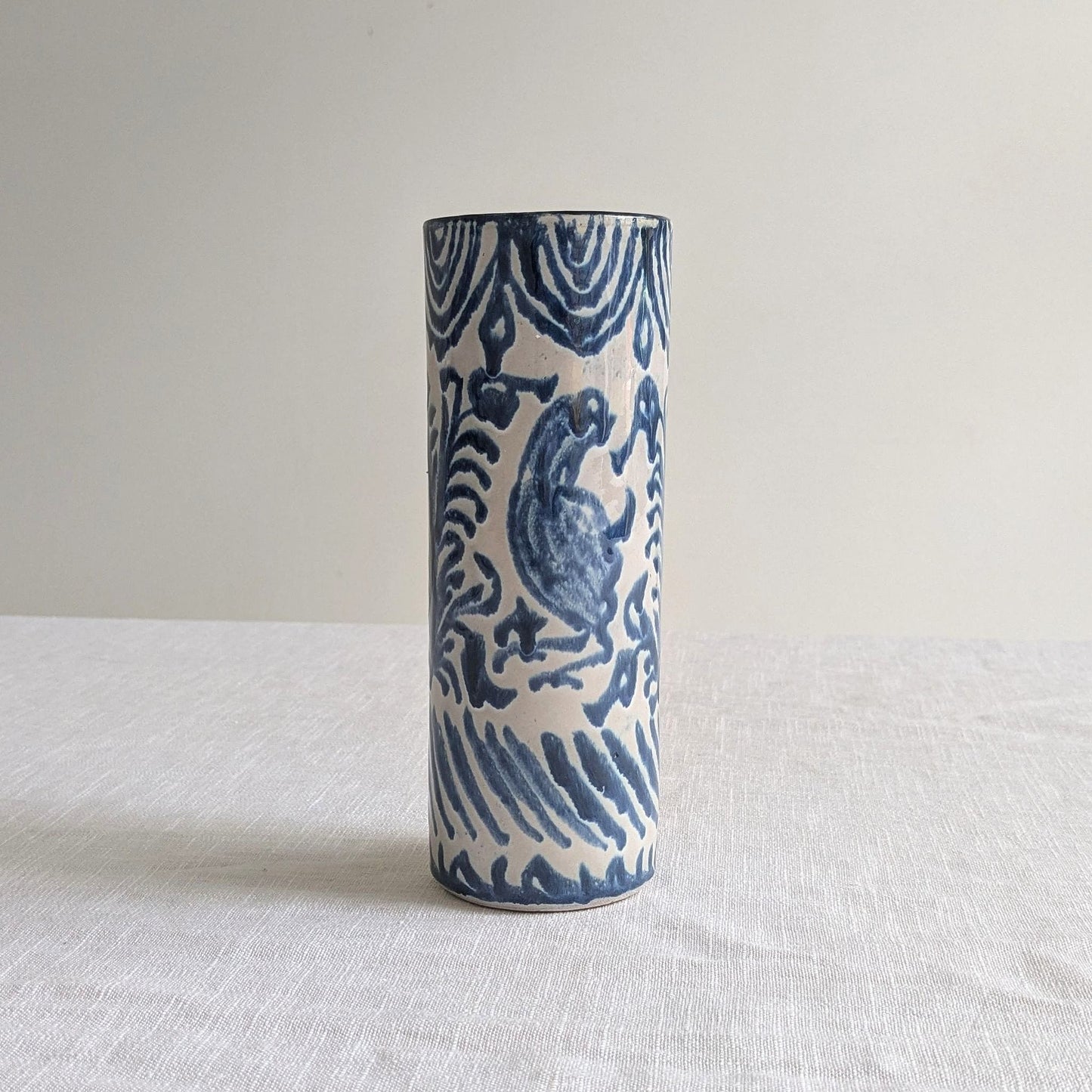 Fajalauza Pottery Cylinder Vase