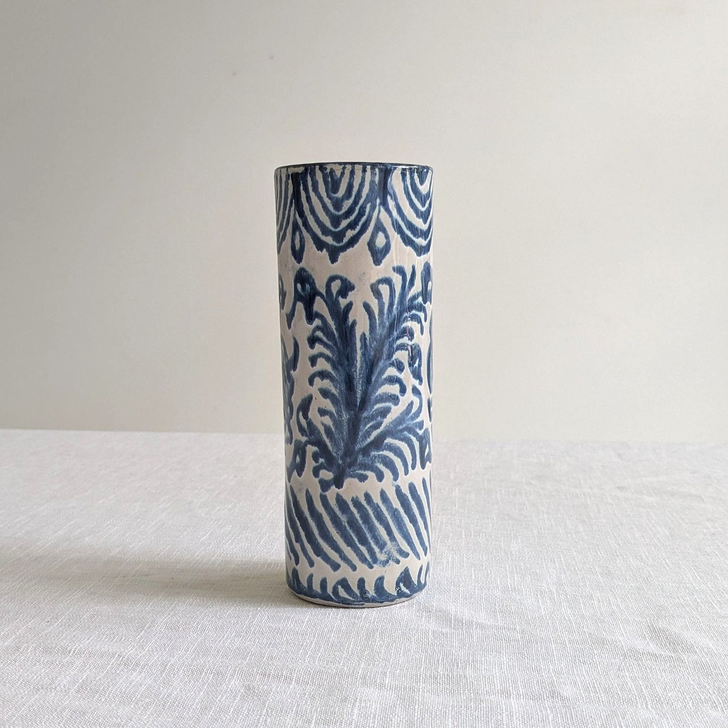 Fajalauza Pottery Cylinder Vase