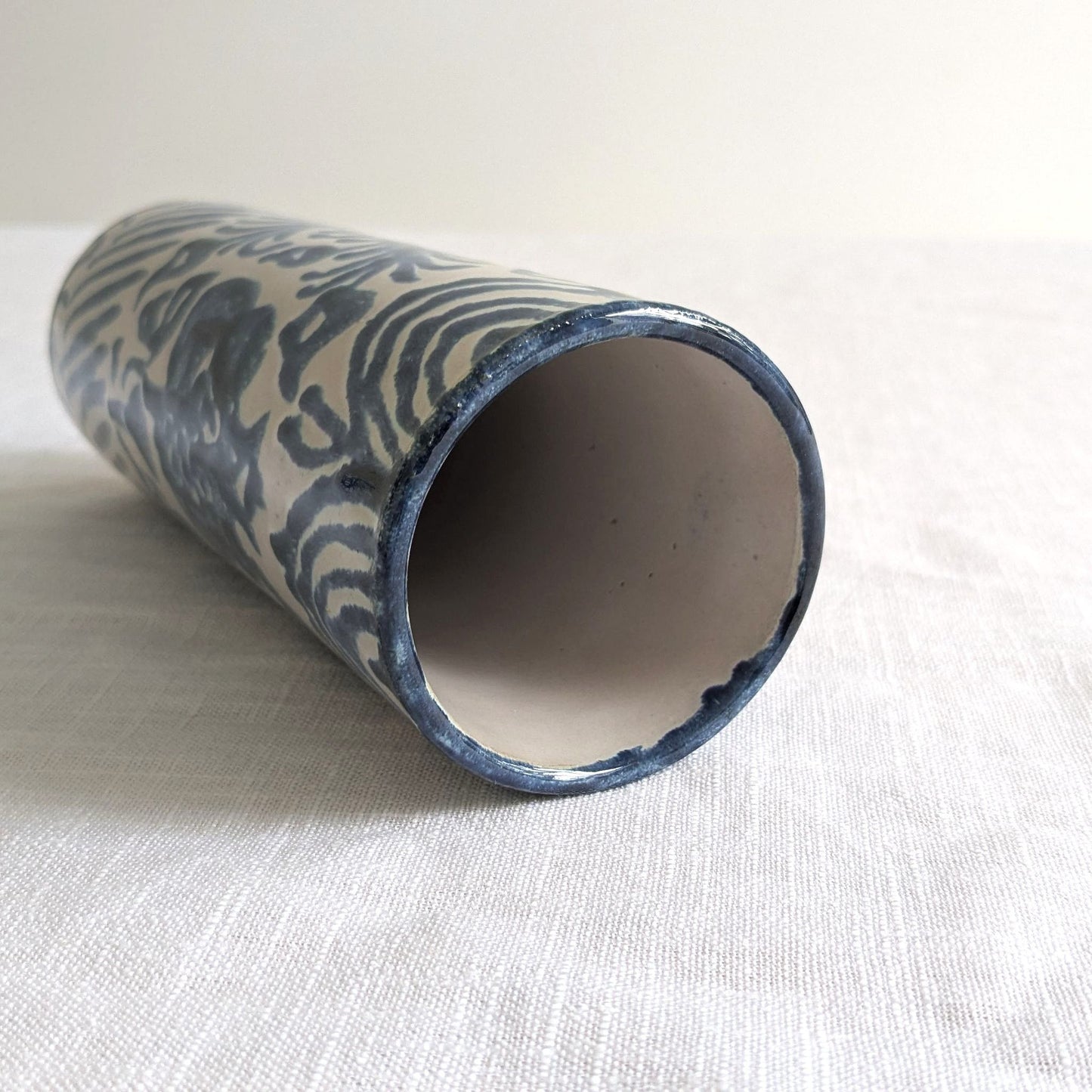 Fajalauza Pottery Cylinder Vase