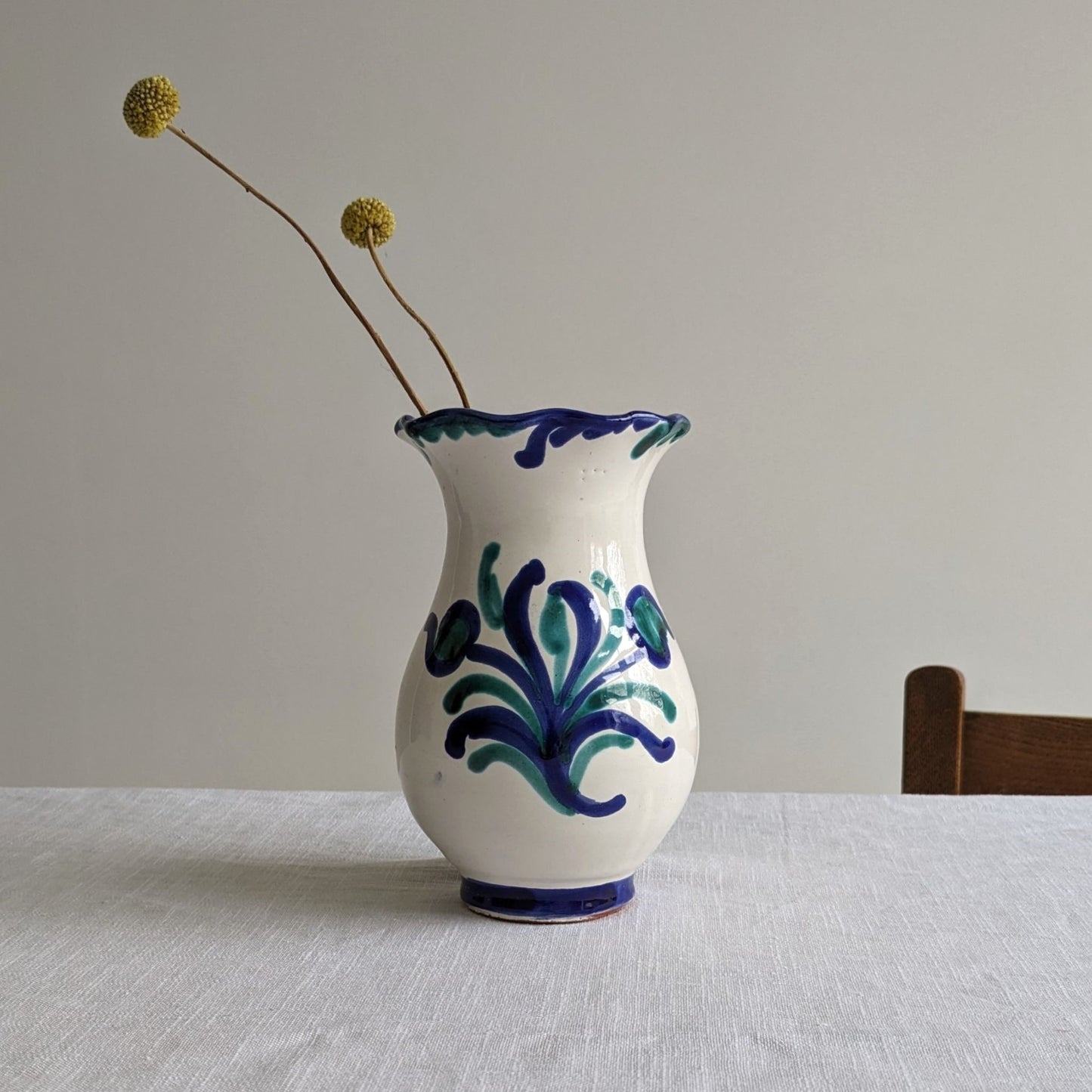 Spanish Fajalauza Vase