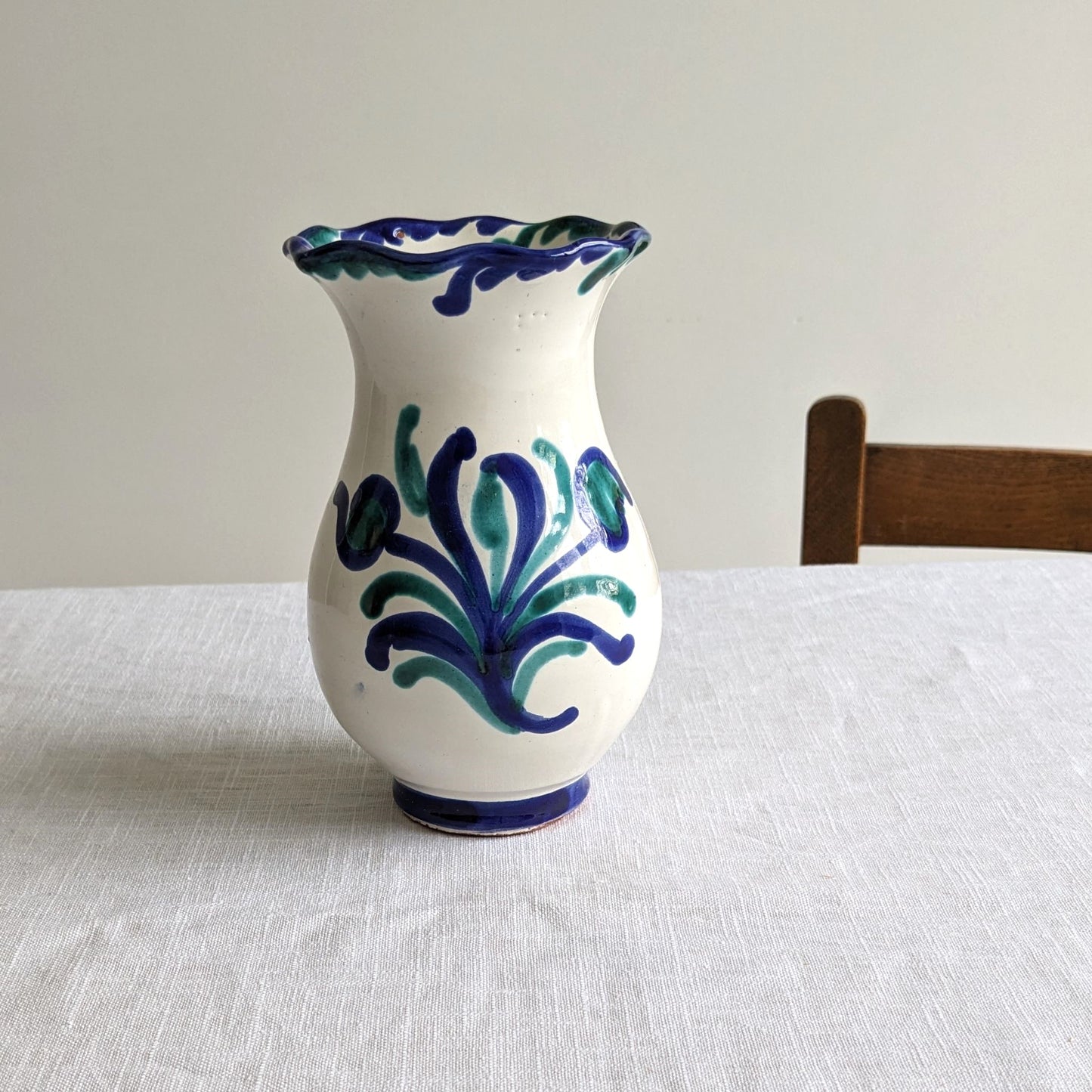 Spanish Fajalauza Vase