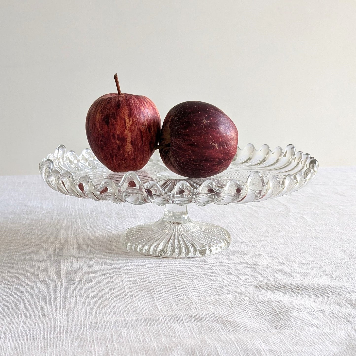 Antique Glass Cake Stand