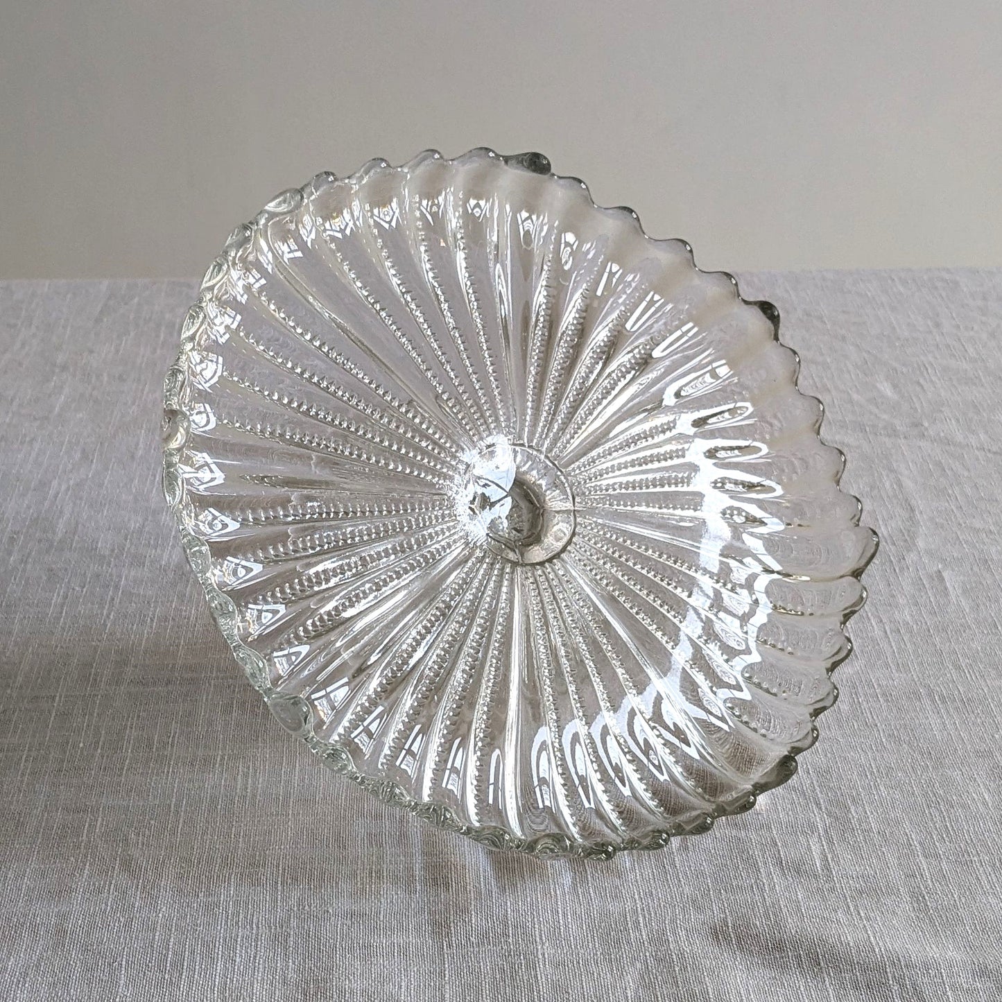 Antique Glass Cake Stand