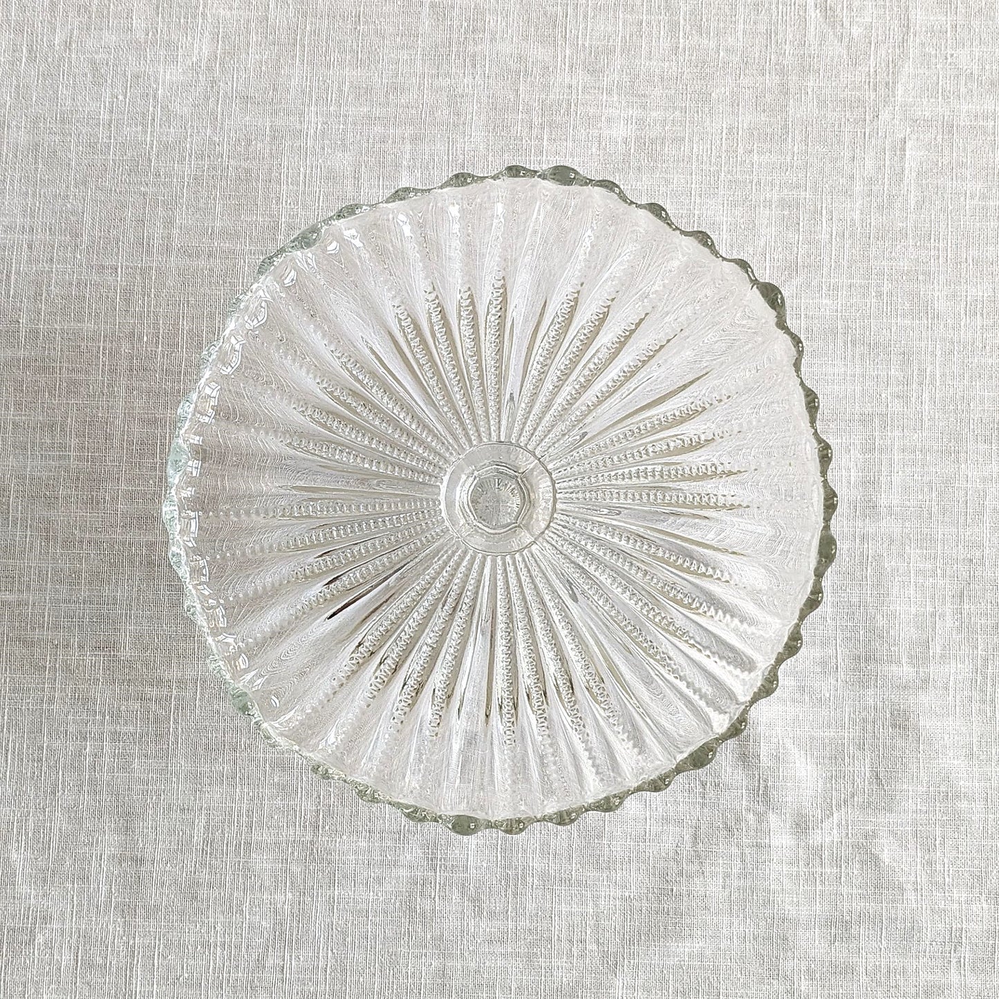 Antique Glass Cake Stand