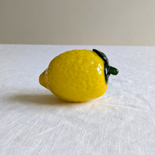 Mid Century Glass Lemon