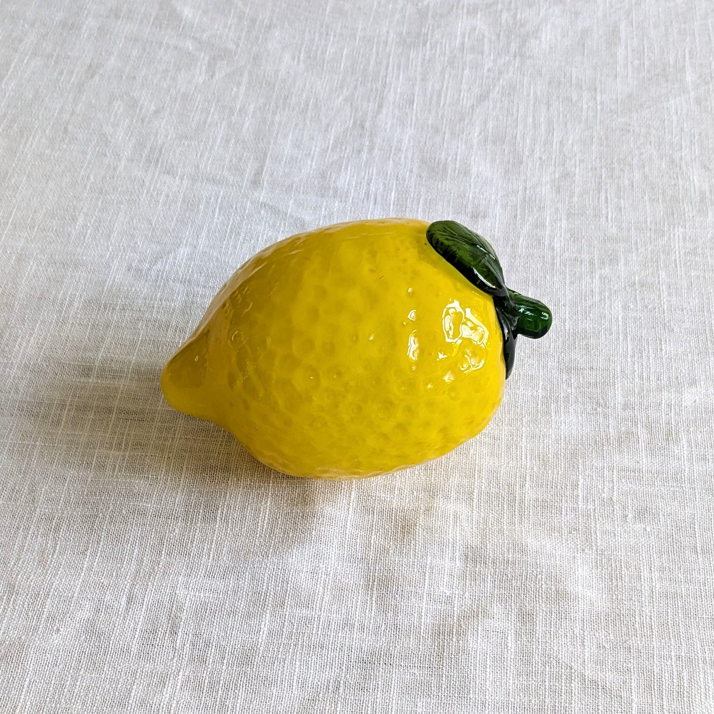 Mid Century Glass Lemon