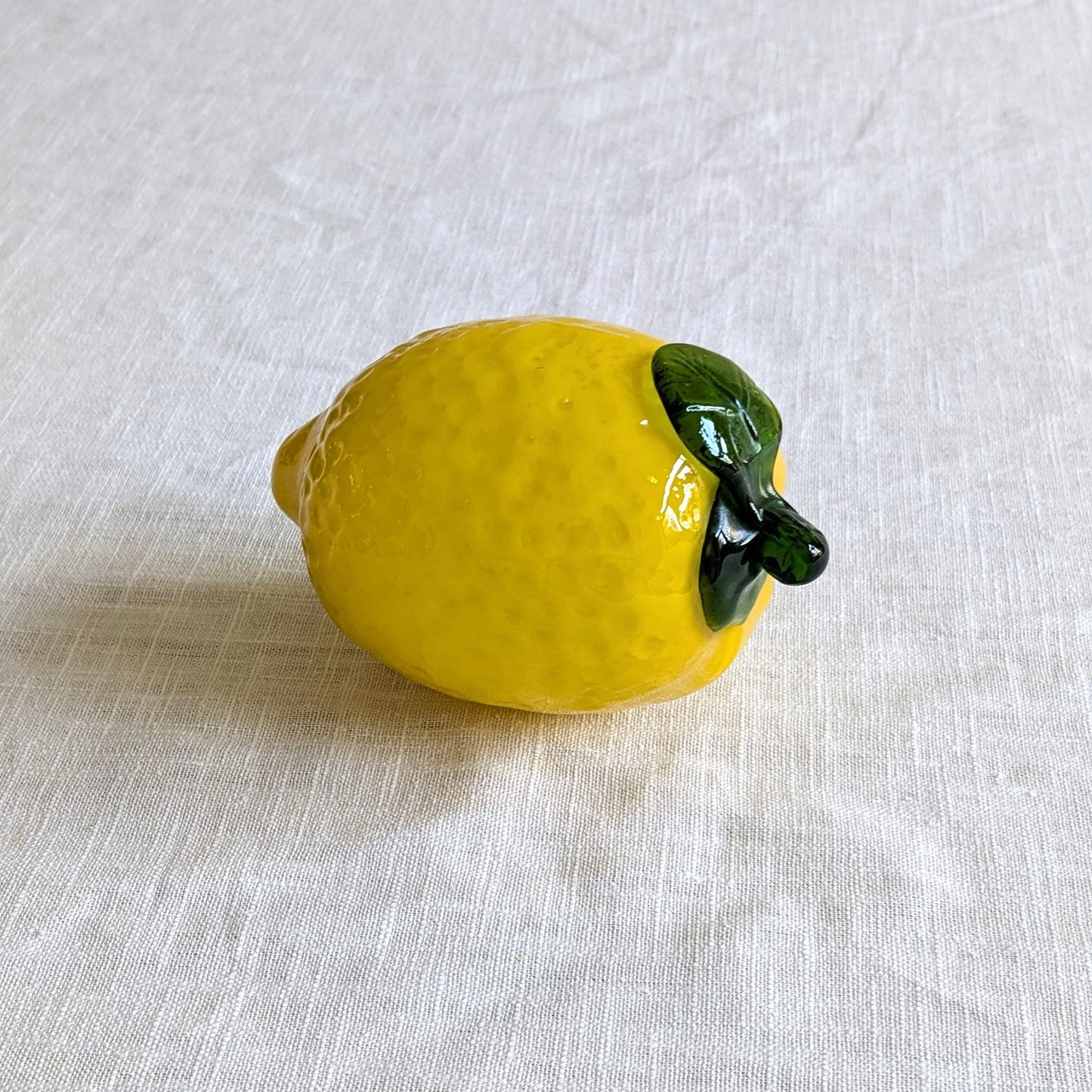 Mid Century Glass Lemon